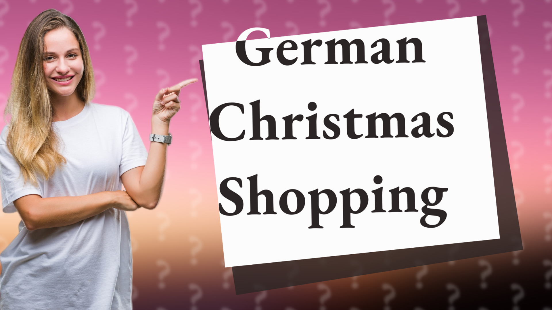 German Christmas Shopping