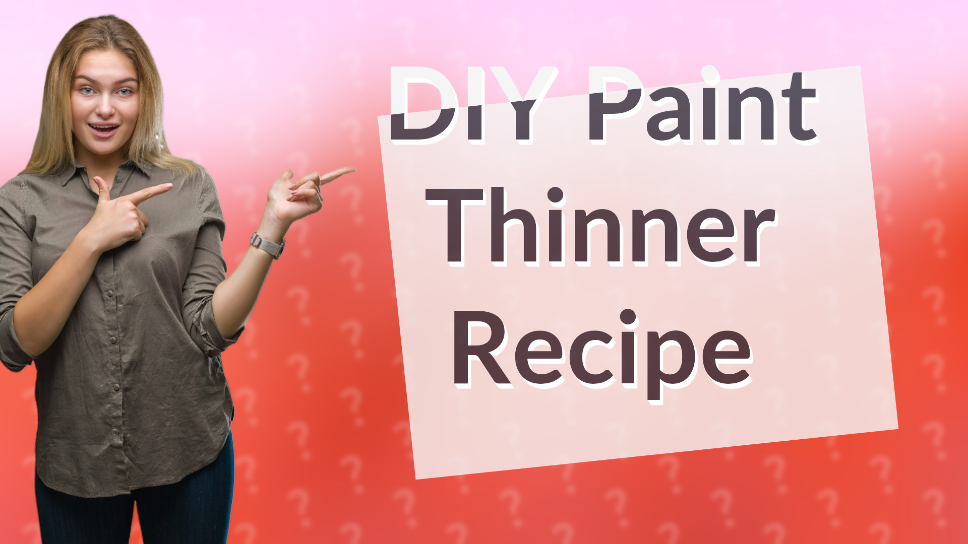 DIY Paint Thinner Recipe