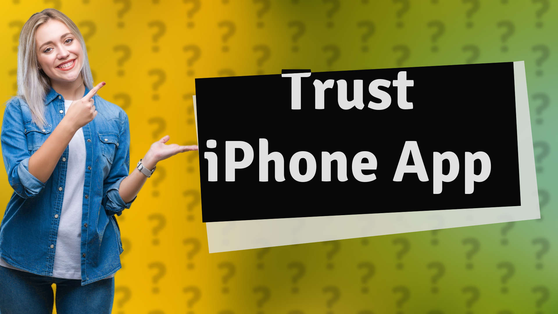 Trust iPhone App