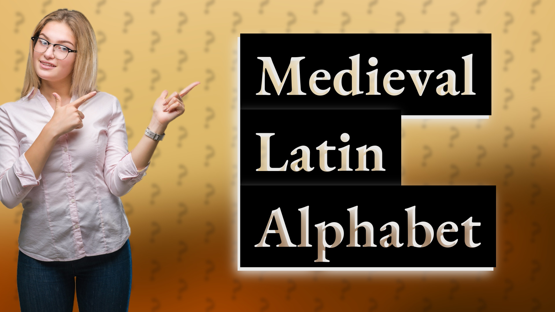 Medieval Latin Alphabet