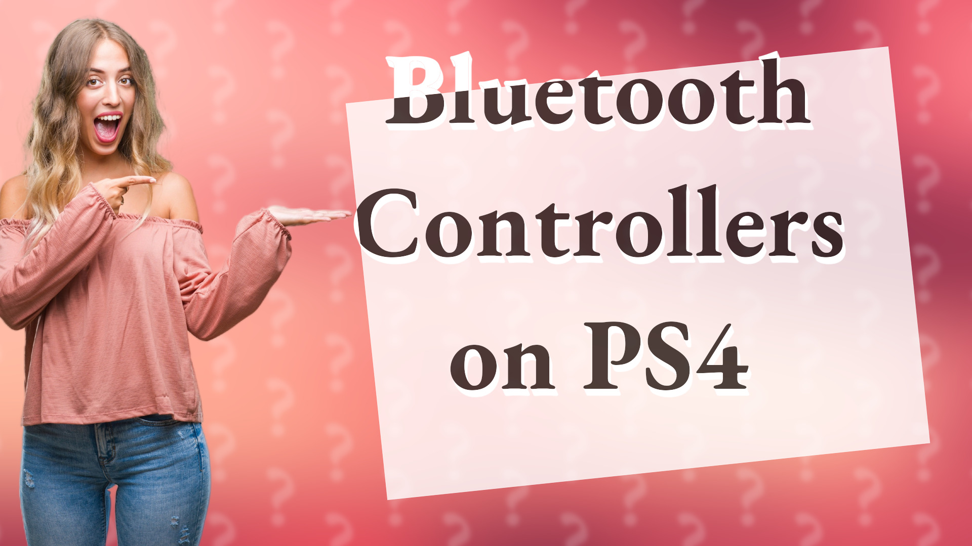 Bluetooth Controllers on PS4