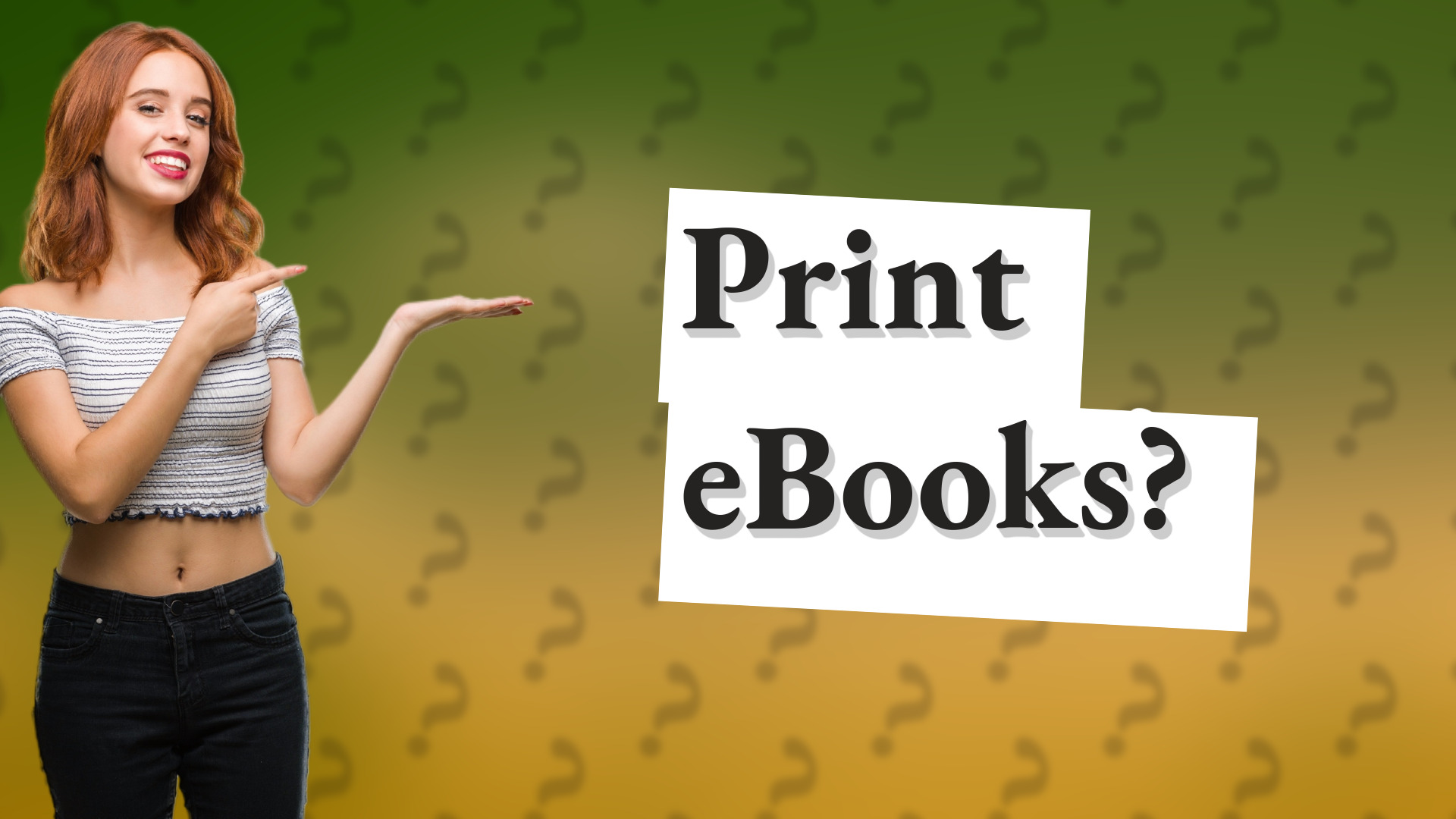 Print eBooks?