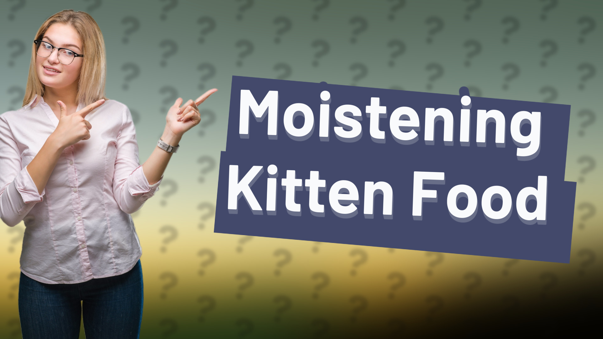 Moistening Kitten Food