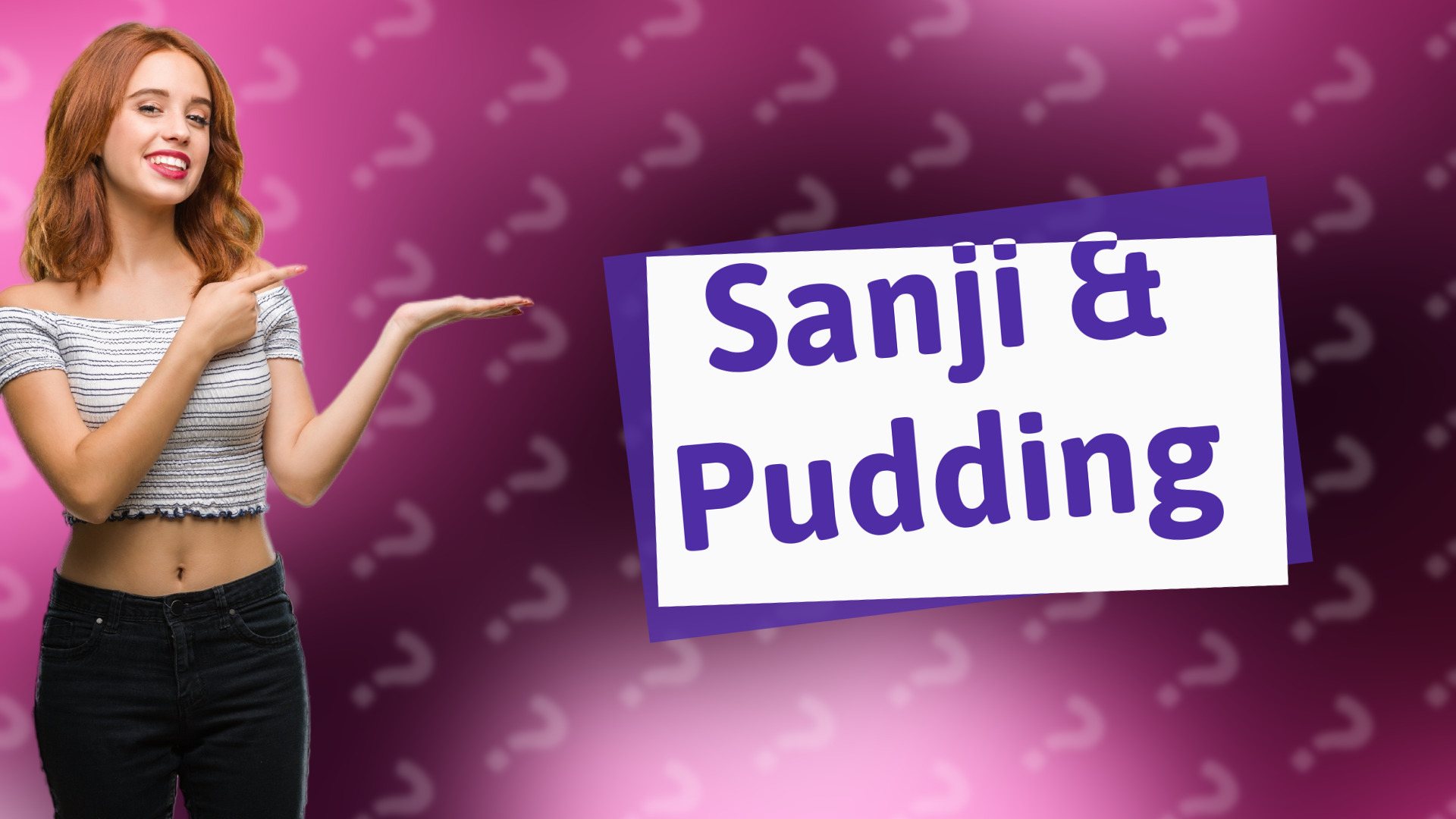 Sanji & Pudding