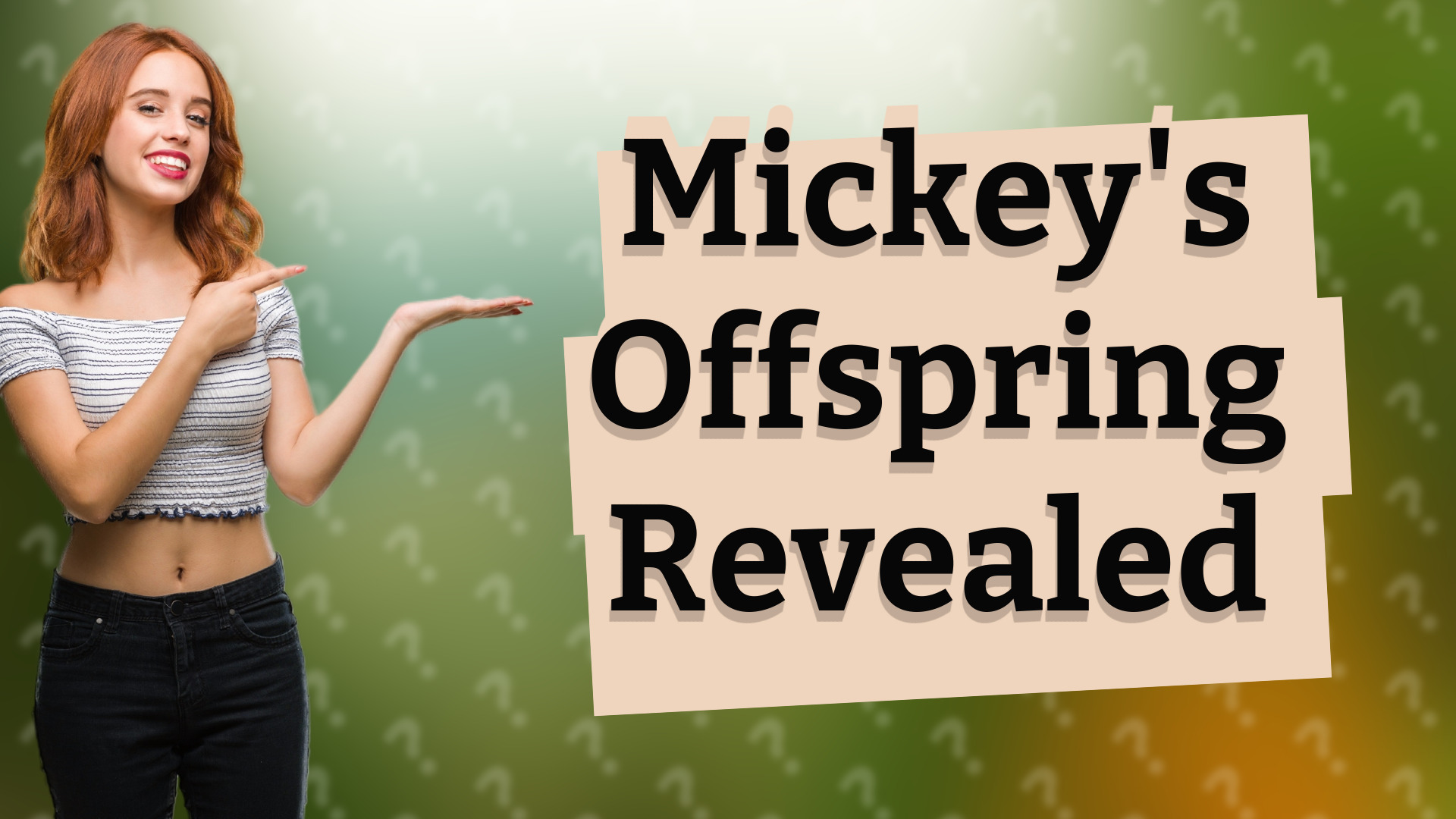 Mickey's Offspring Revealed