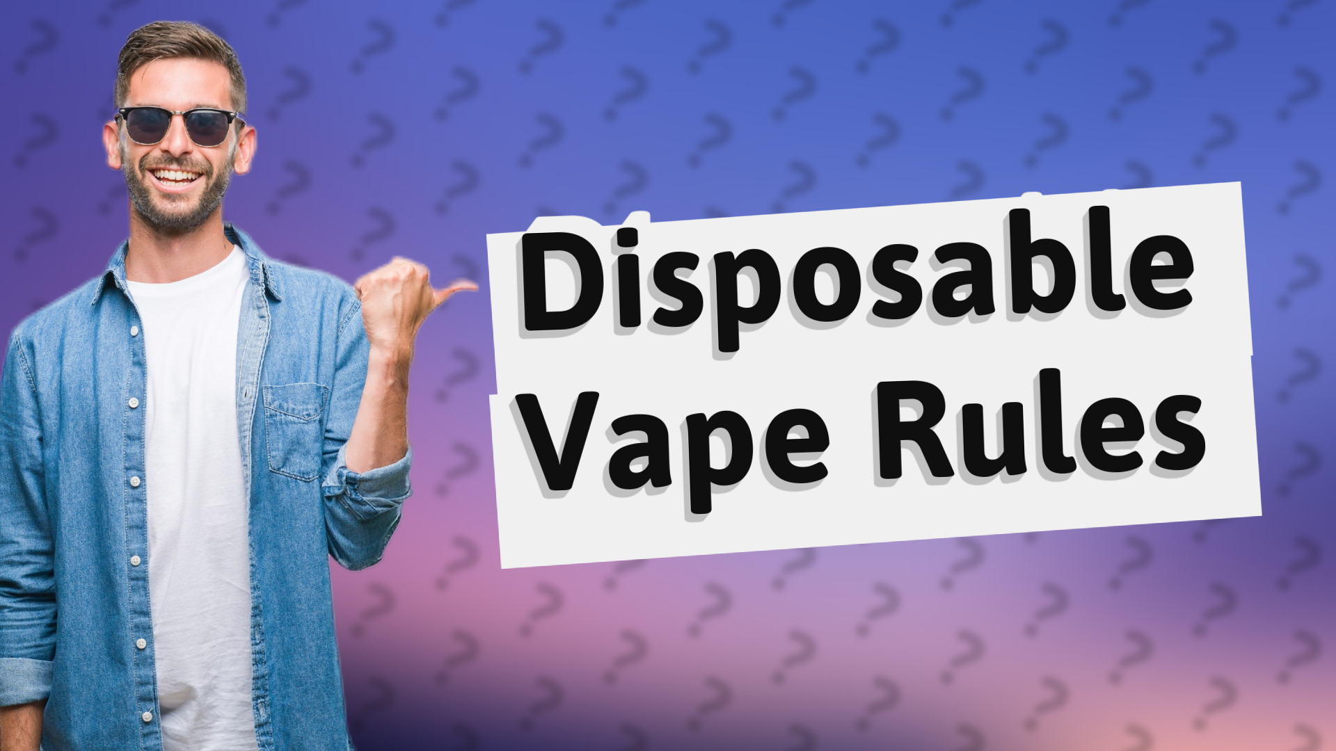 Disposable Vape Rules