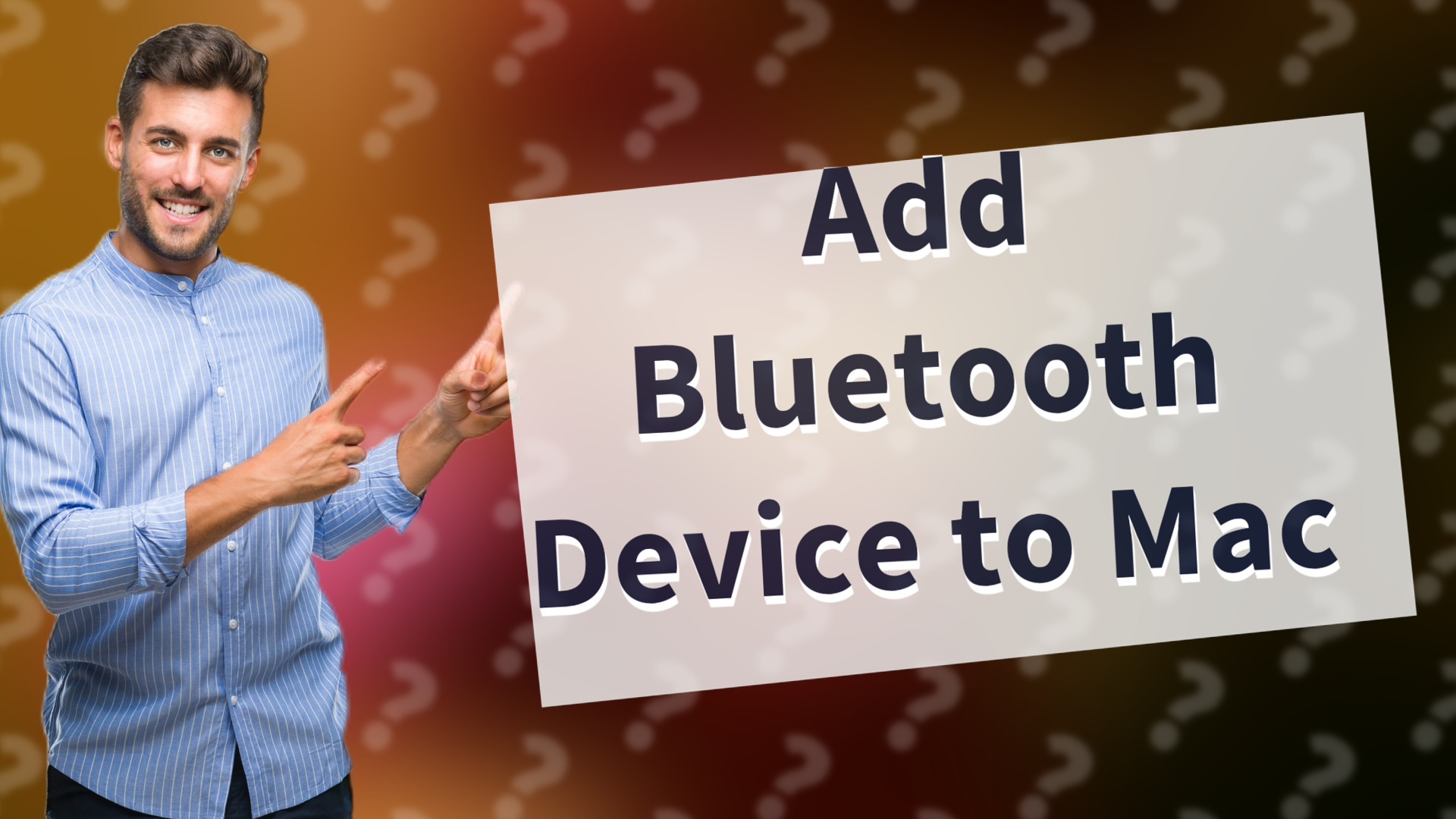 Add Bluetooth Device to Mac