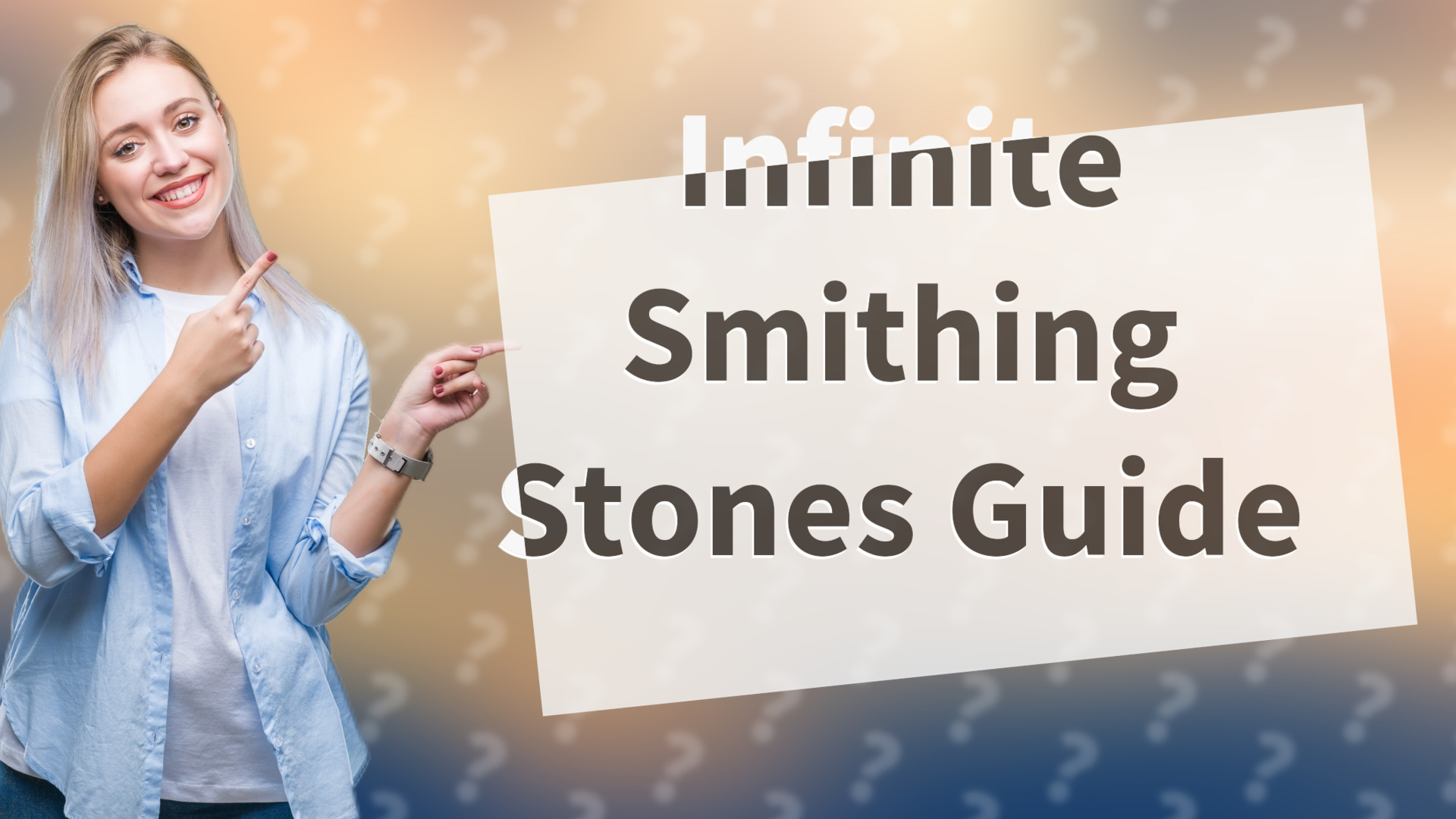 Infinite Smithing Stones Guide