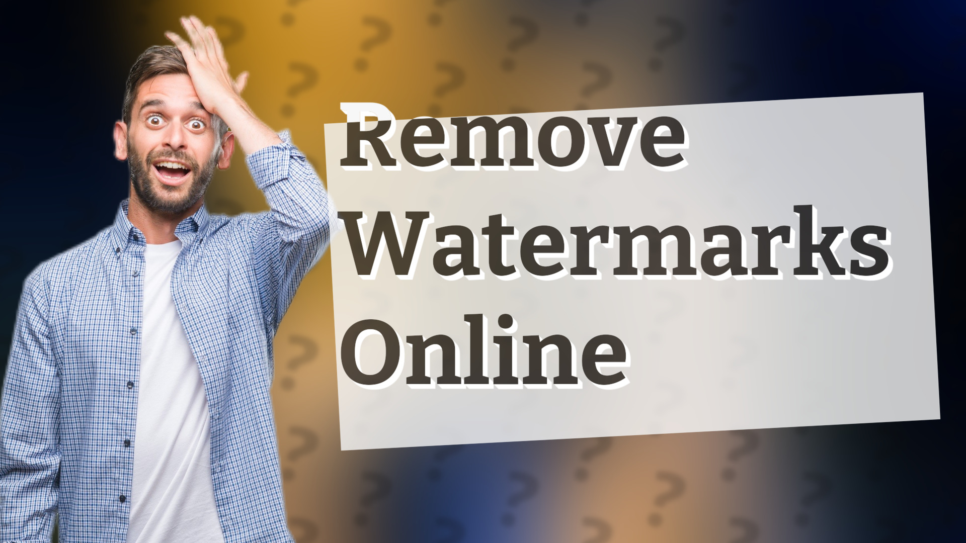 Remove Watermarks Online
