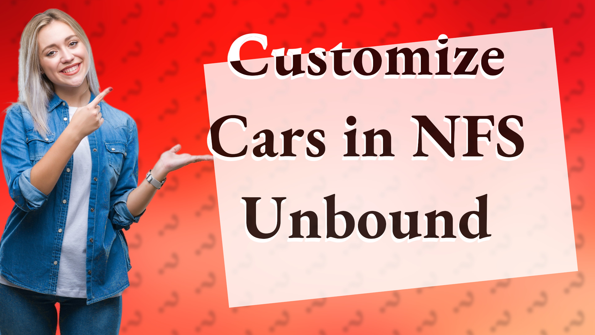 Customize Cars in NFS Unbound