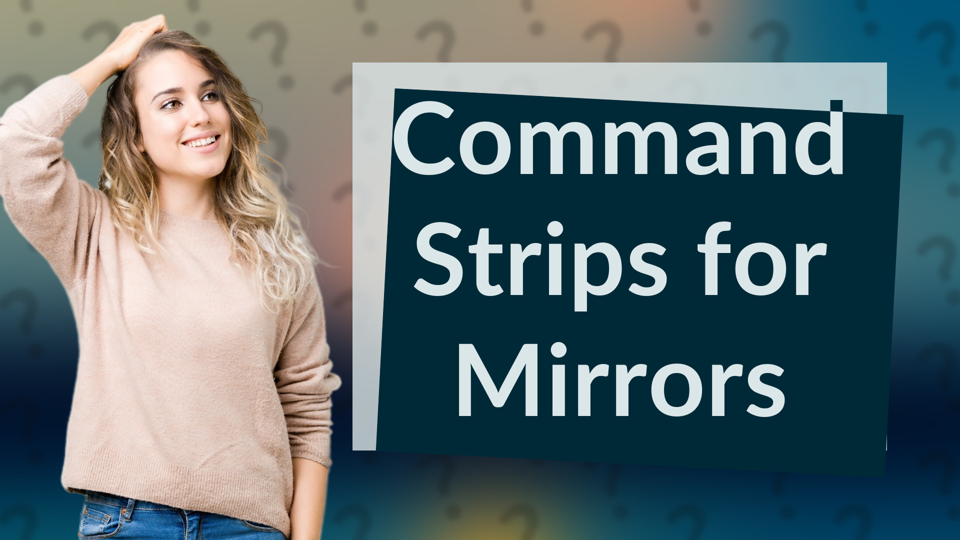 Command Strips for Mirrors