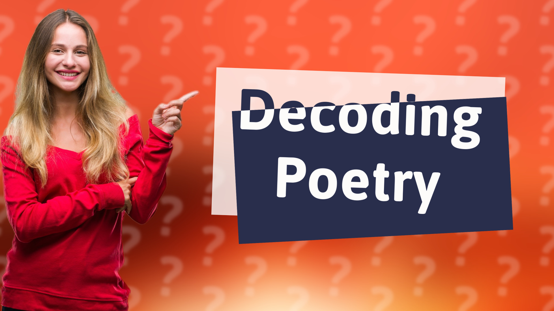 Decoding Poetry