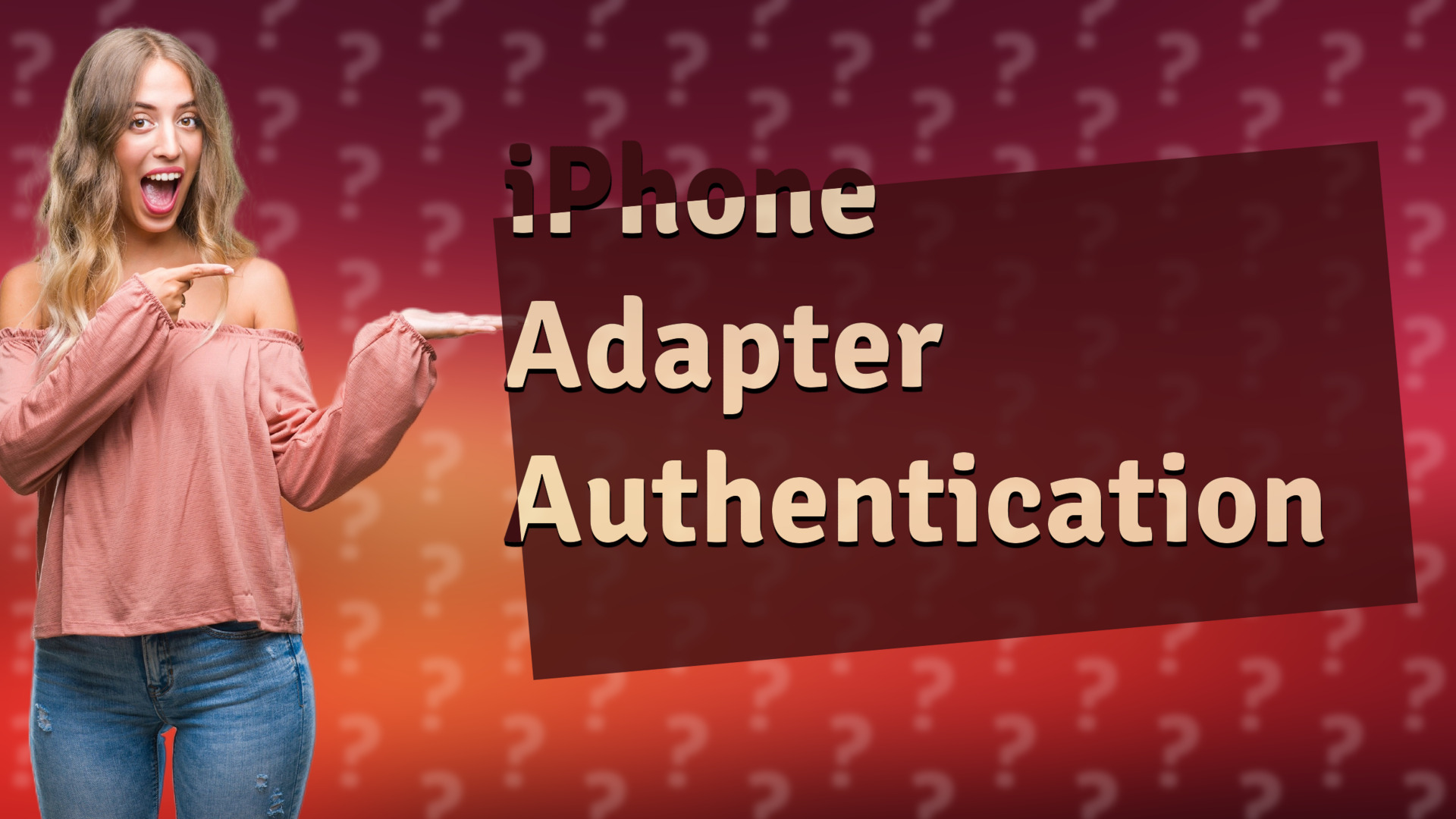 iPhone Adapter Authentication