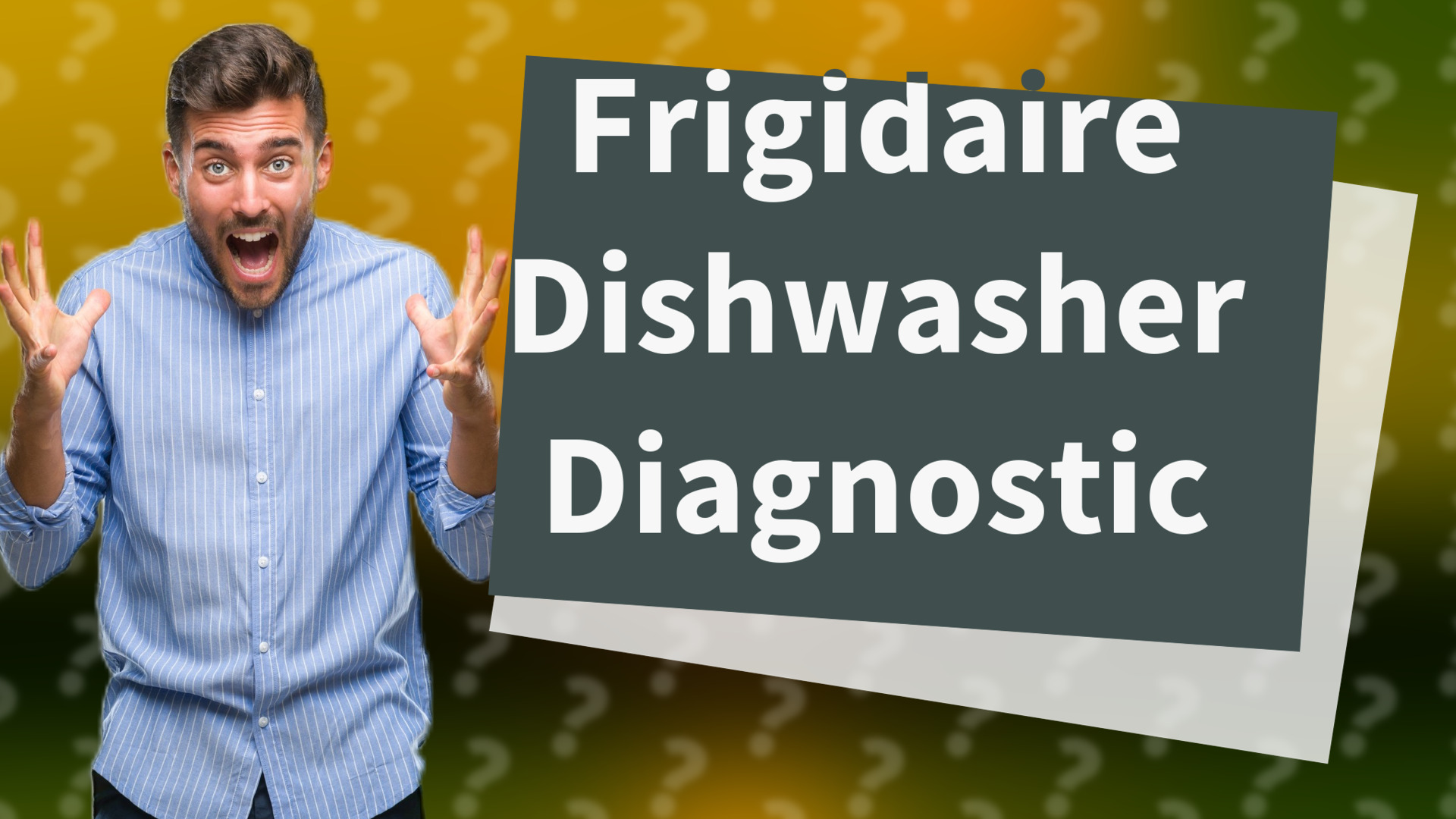 Frigidaire Dishwasher Diagnostic