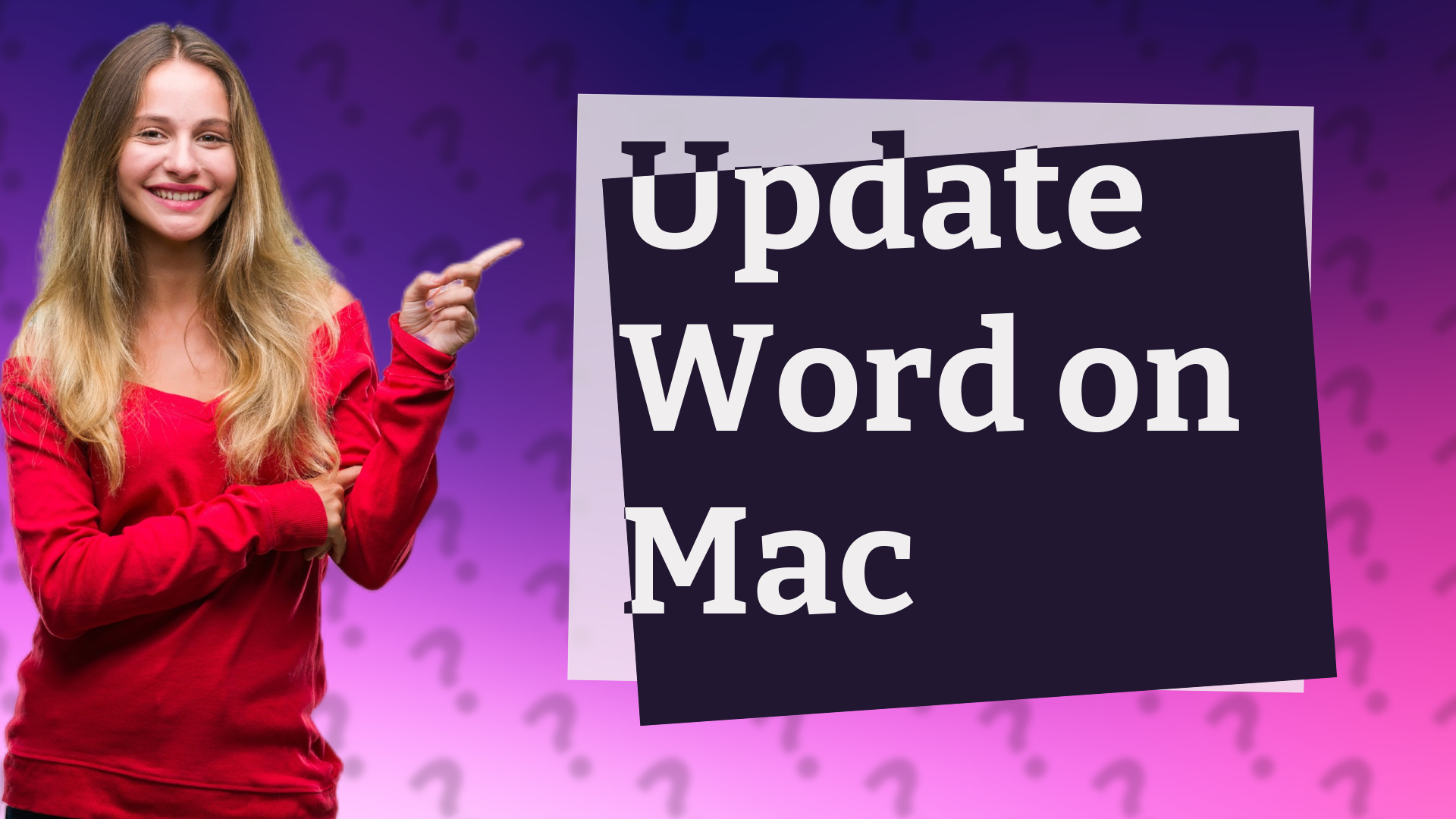 Update Word on Mac