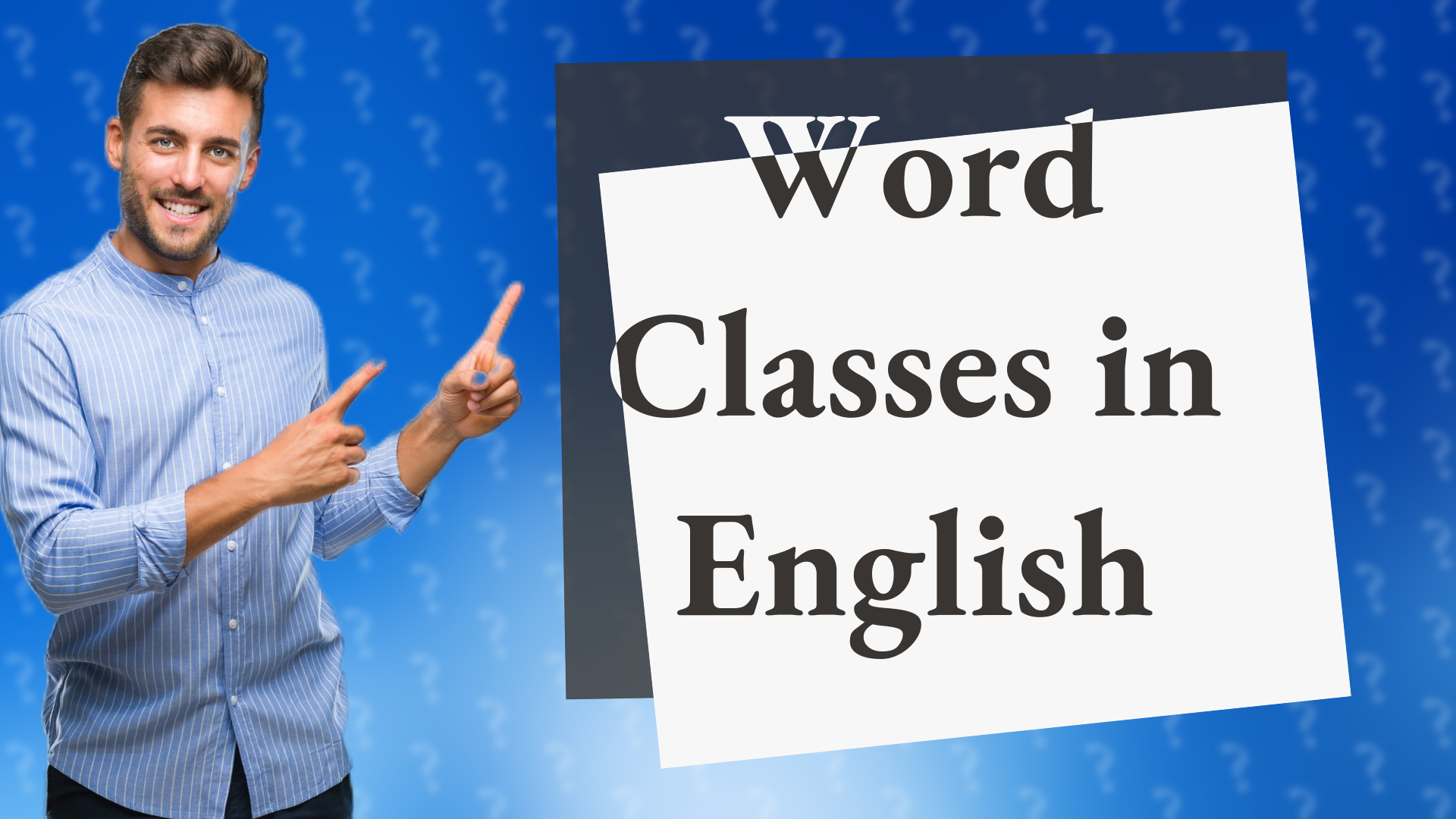 Word Classes in English