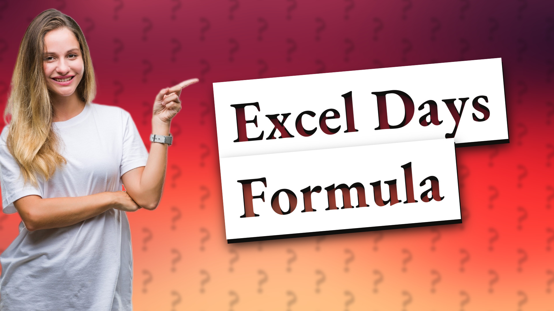 Excel Days Formula