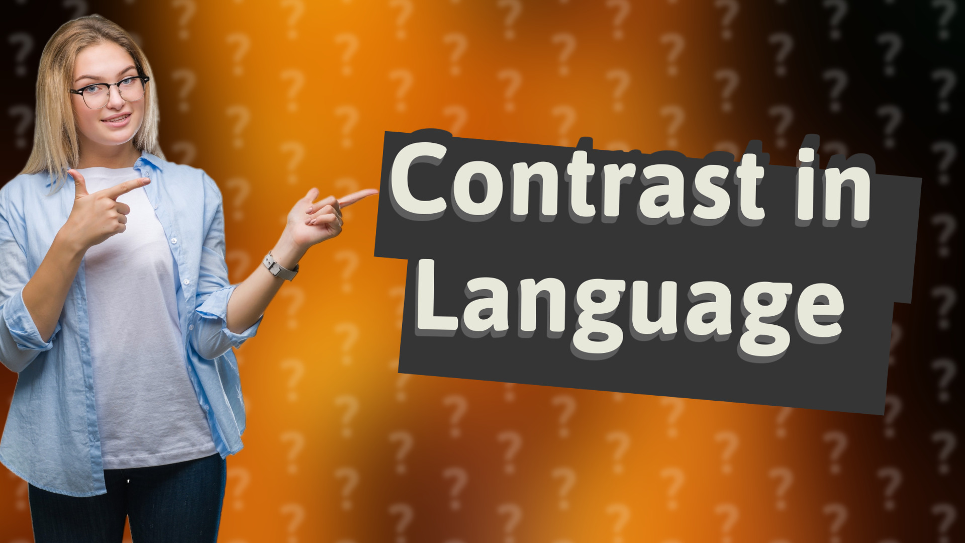 Contrast in Language