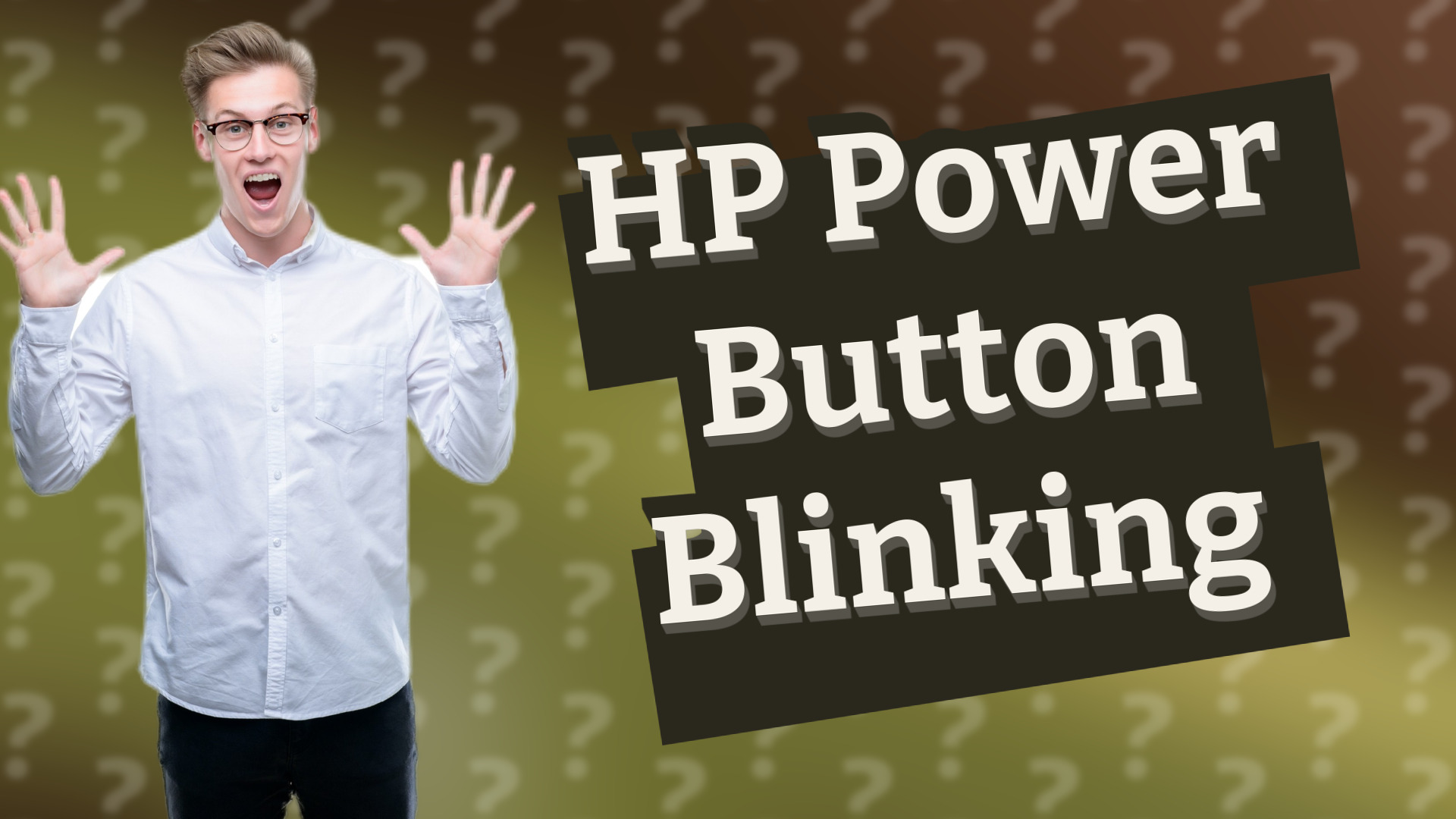 HP Power Button Blinking