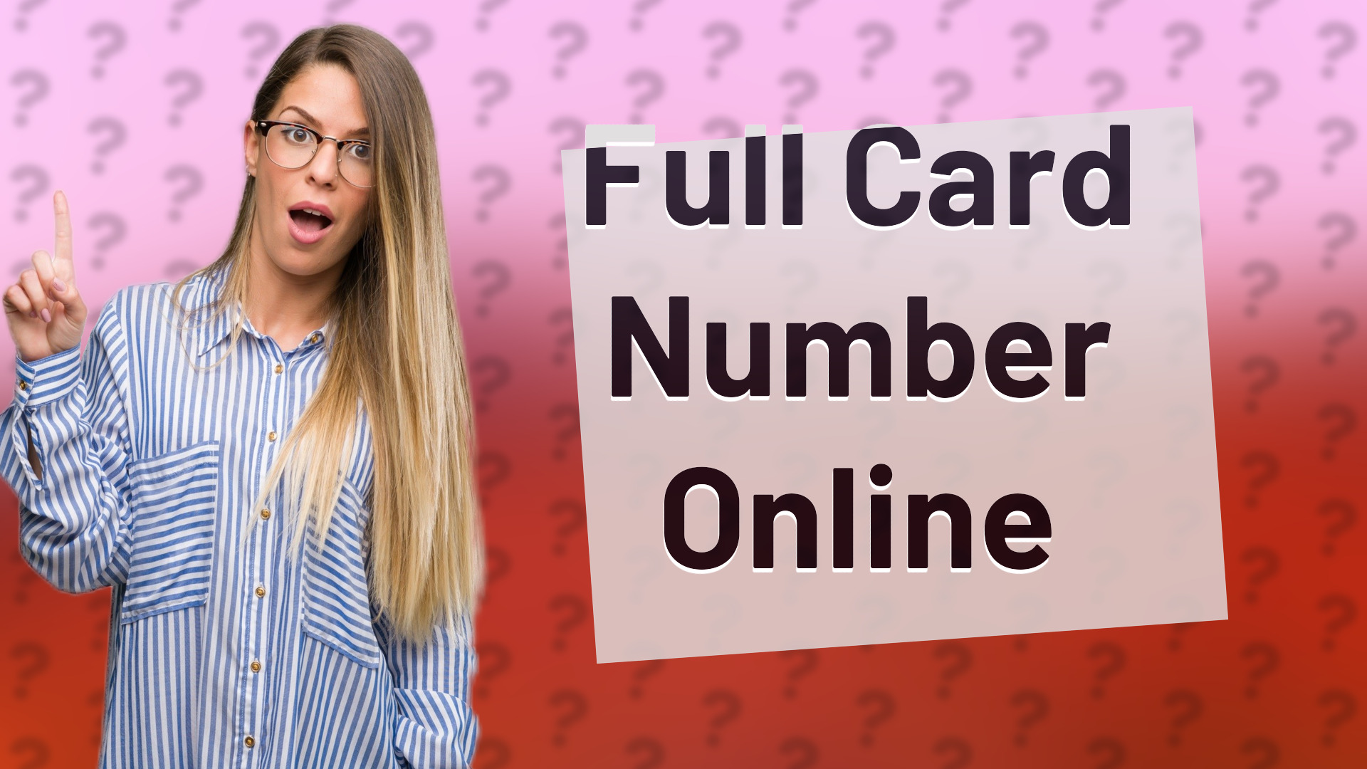 Full Card Number Online