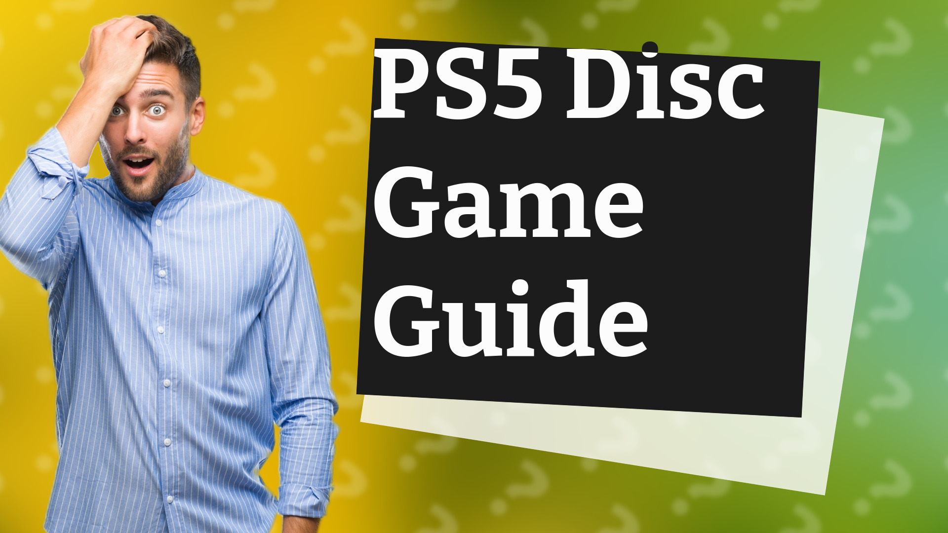 PS5 Disc Game Guide