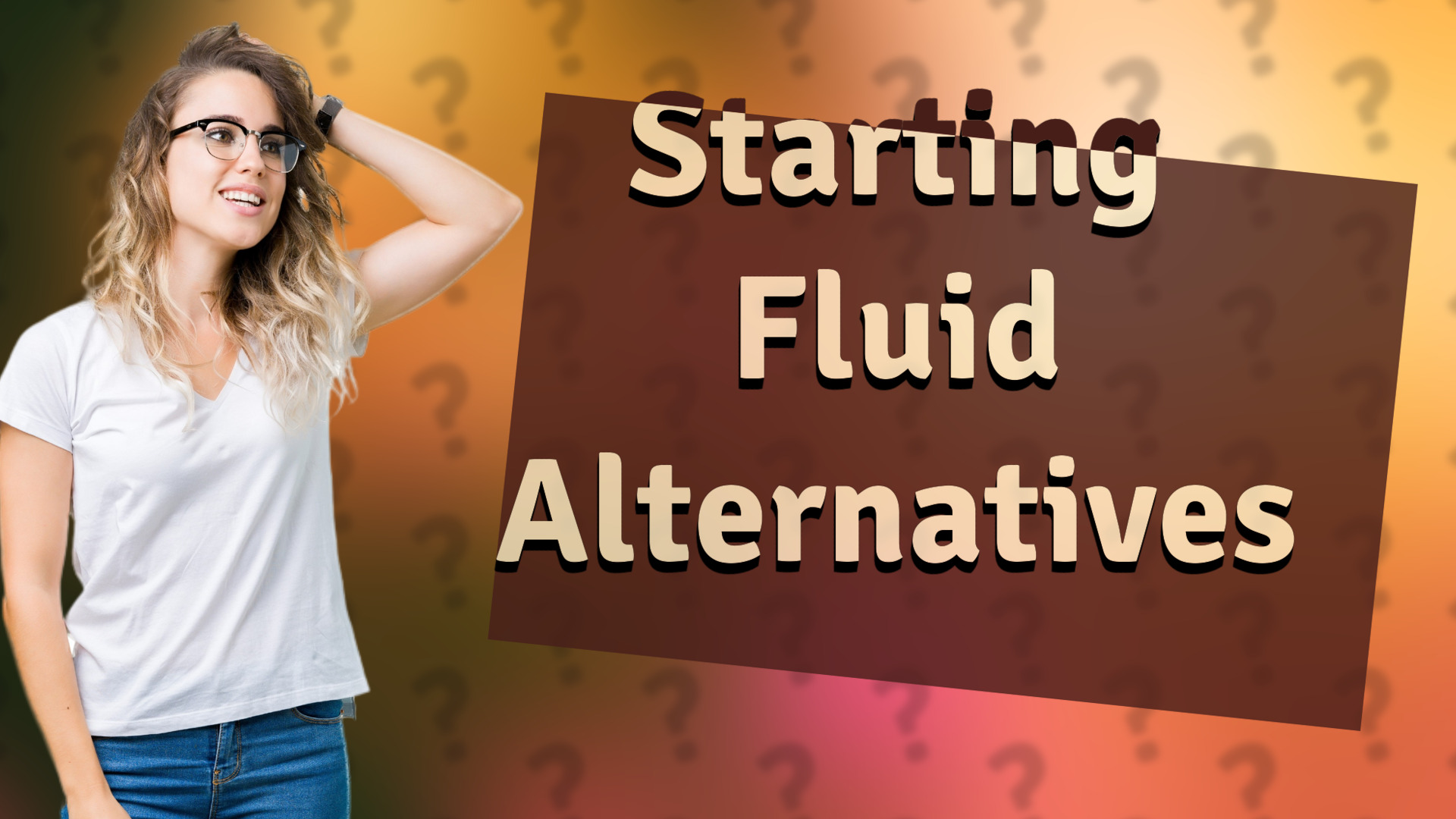 Starting Fluid Alternatives