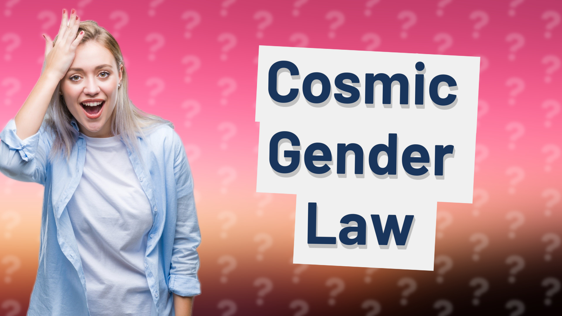 Cosmic Gender Law