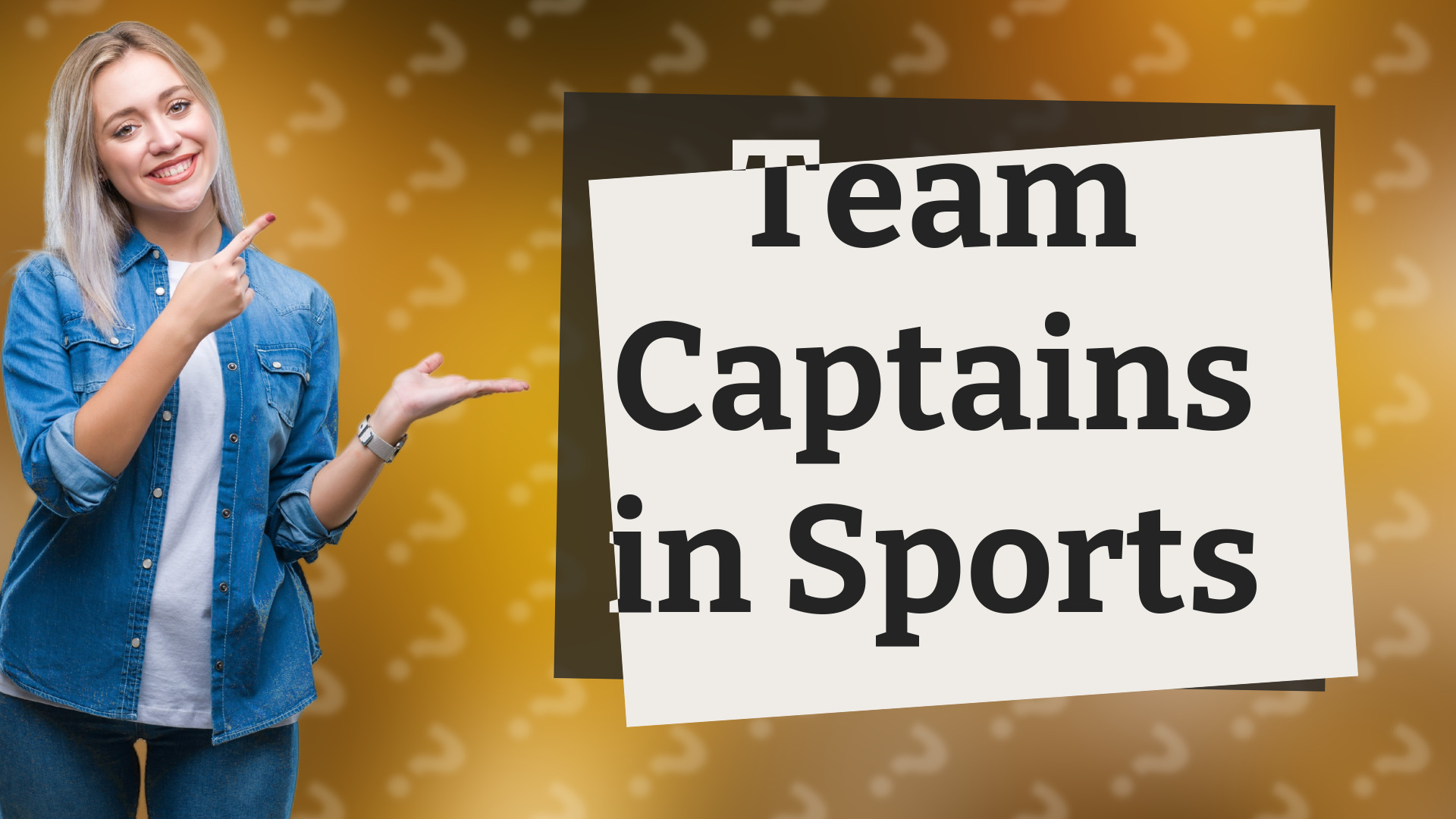 Team Captains in Sports