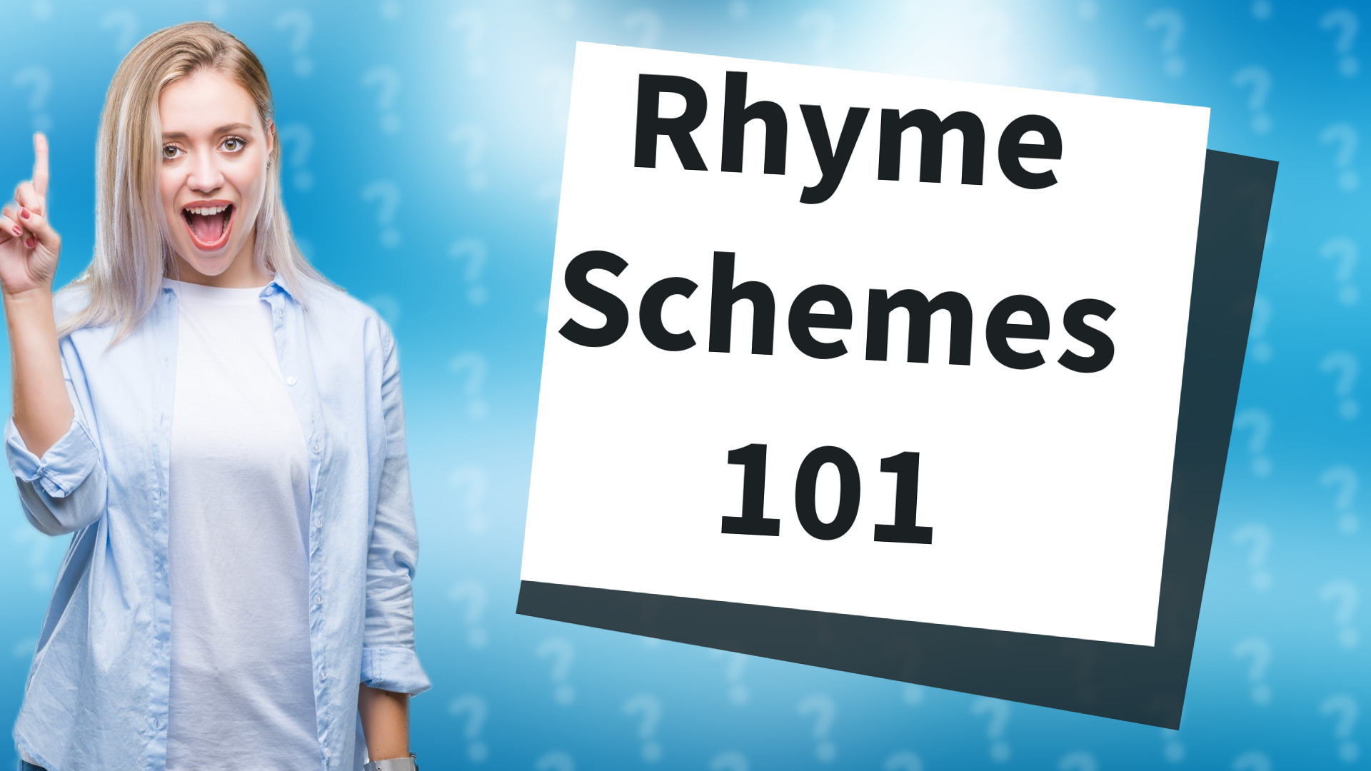 Rhyme Schemes 101