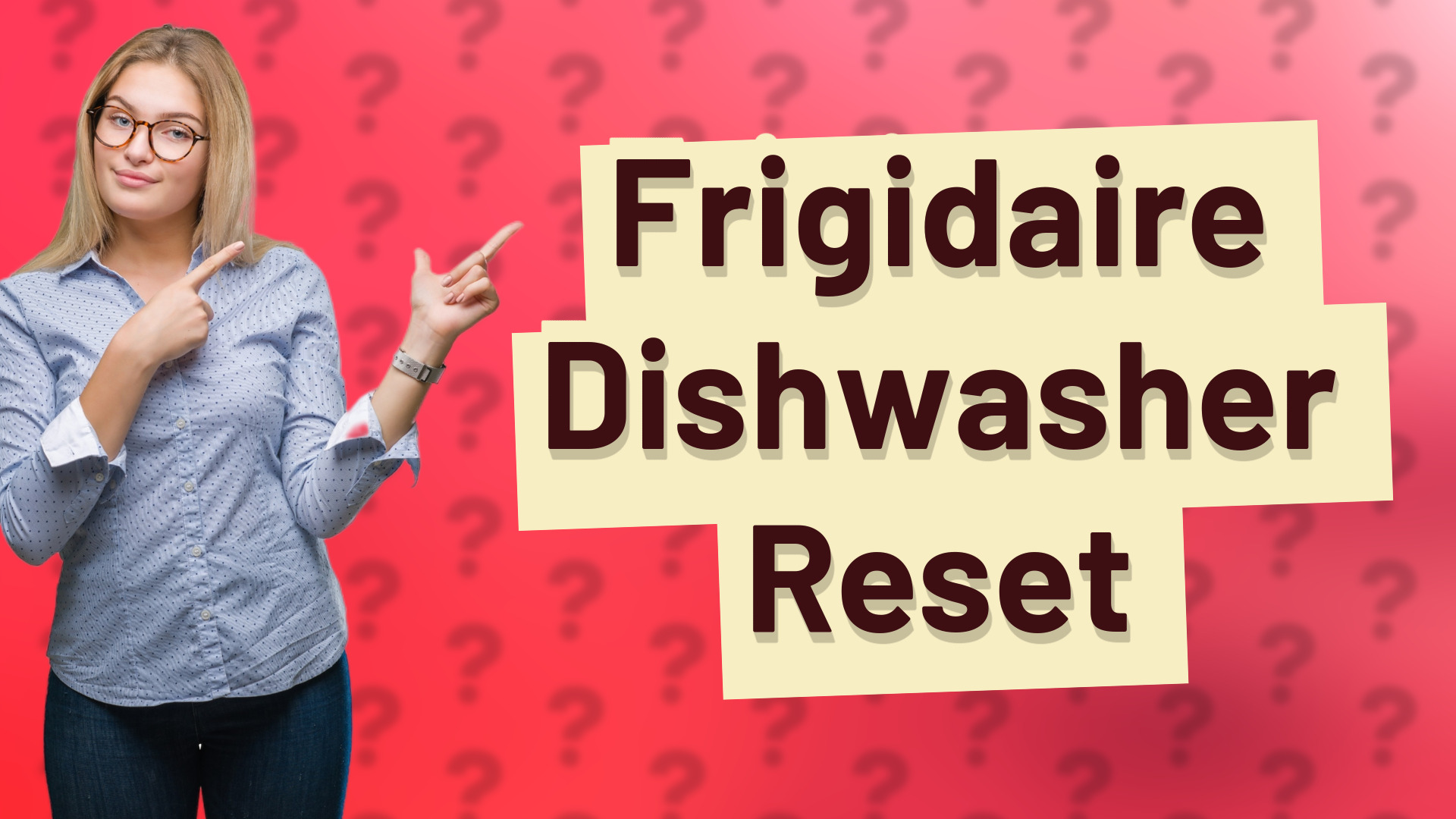 Frigidaire Dishwasher Reset