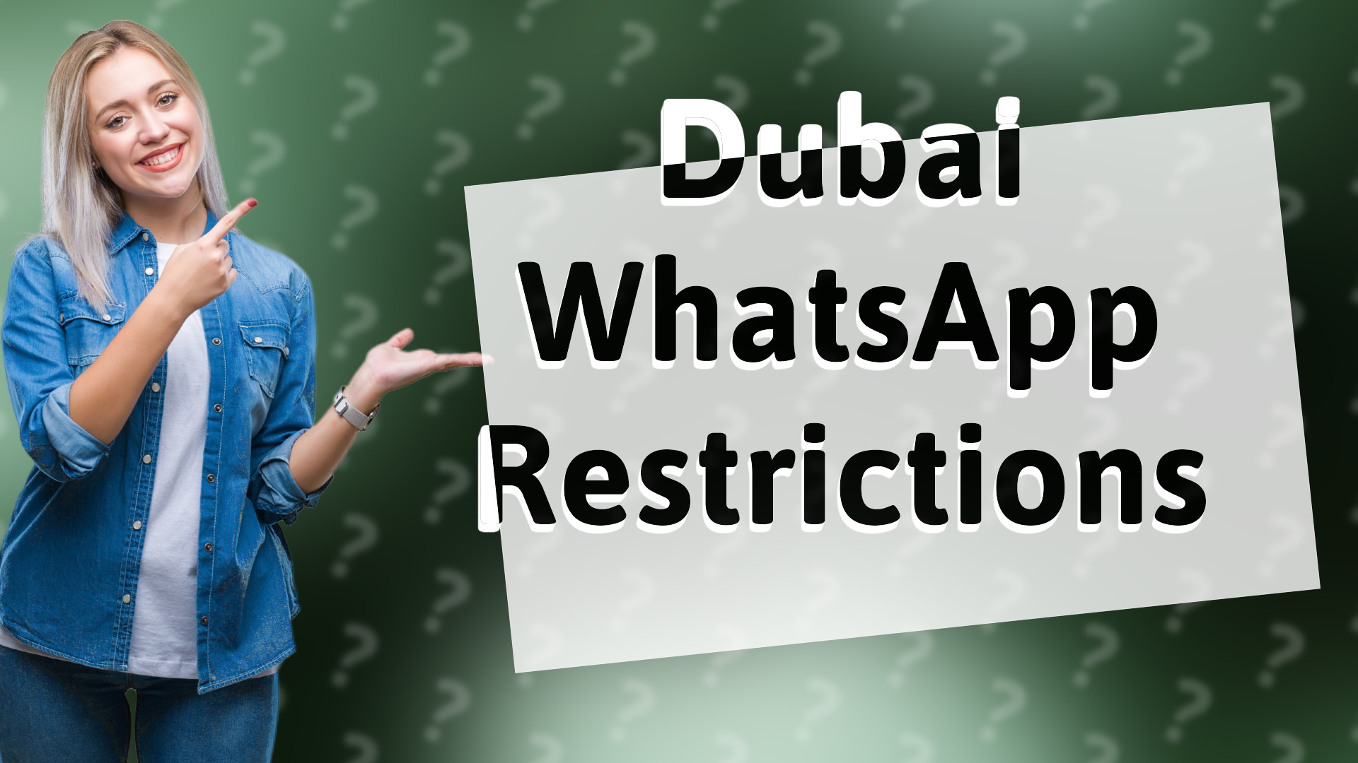 Dubai WhatsApp Restrictions