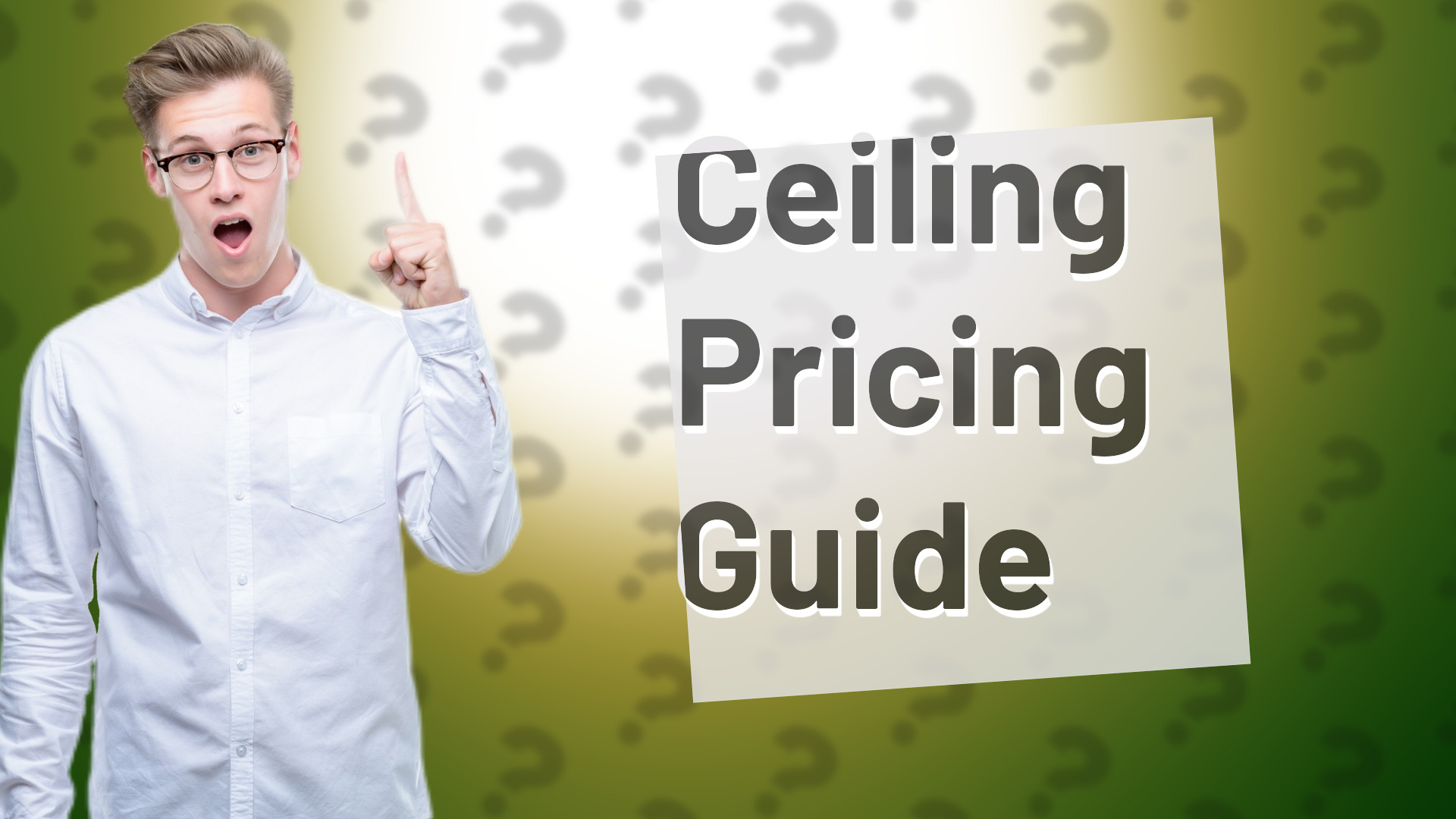 Ceiling Pricing Guide