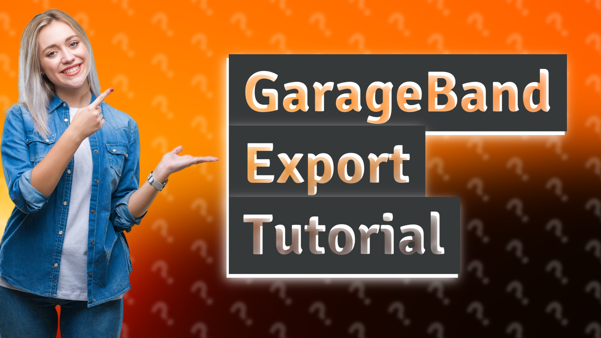 GarageBand Export Tutorial
