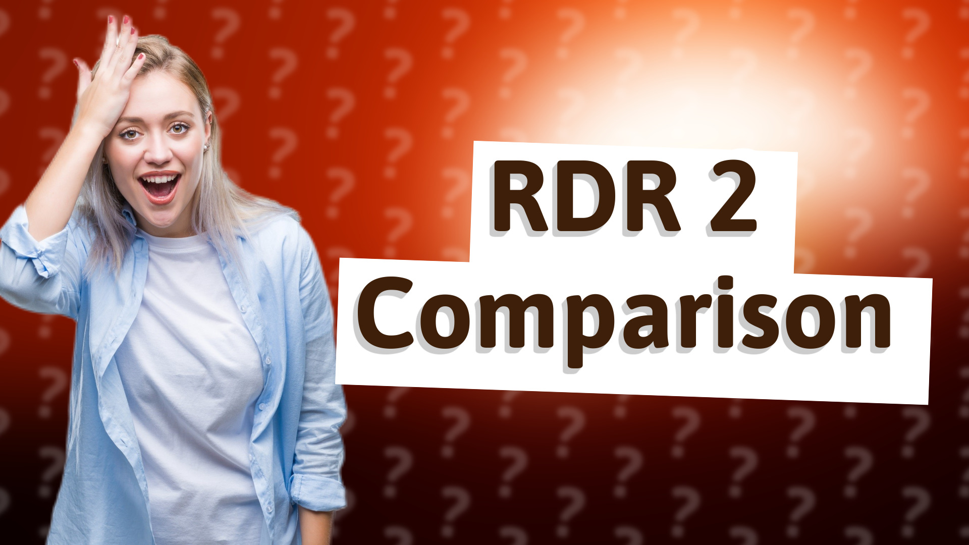 RDR 2 Comparison