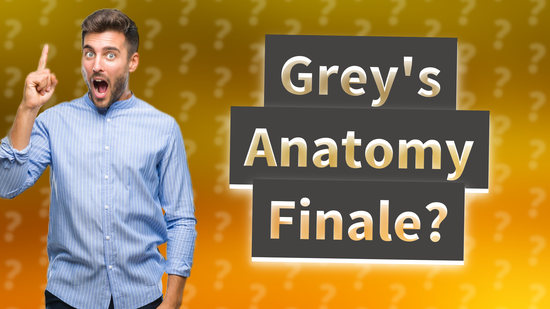 Grey's Anatomy Finale?