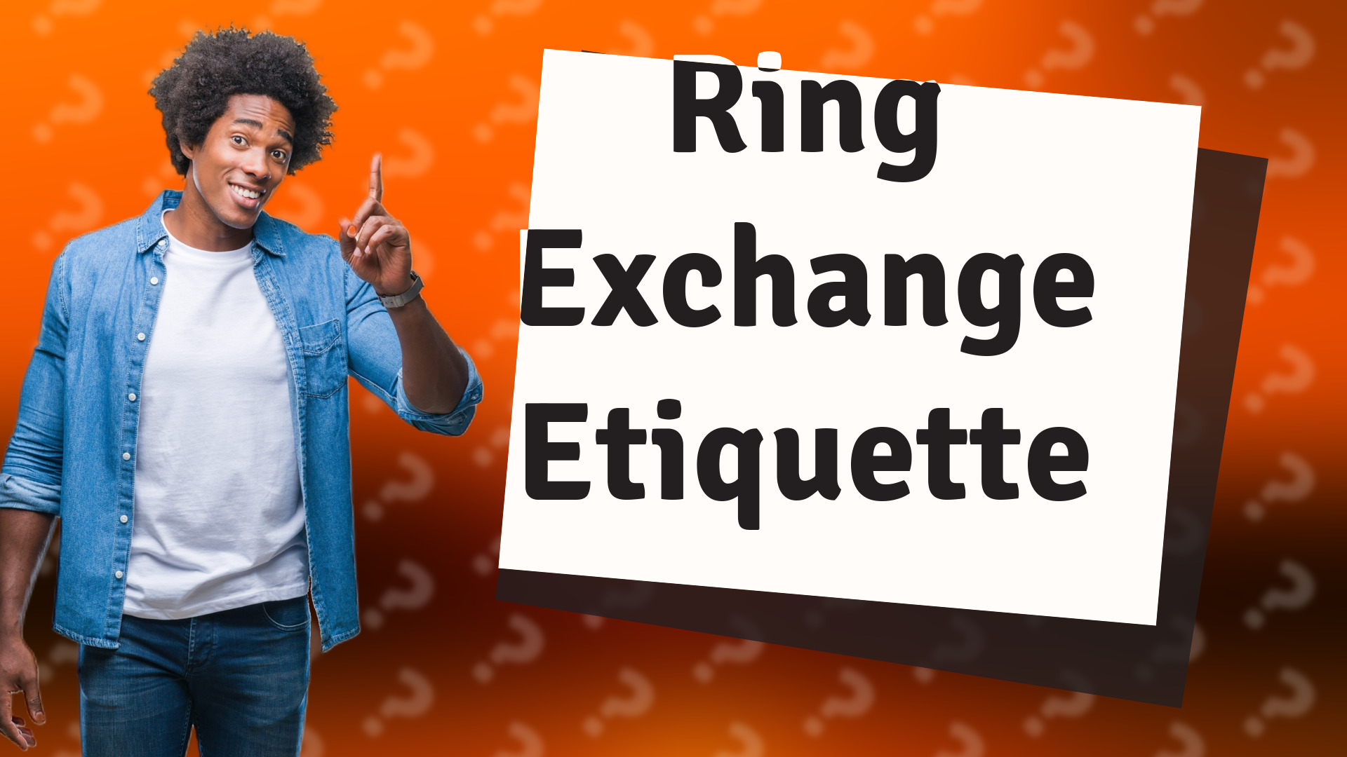 Ring Exchange Etiquette