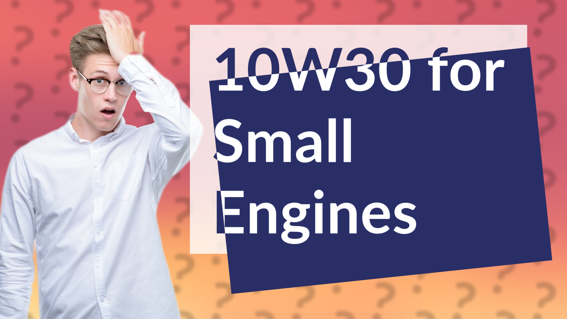 10W30 for Small Engines