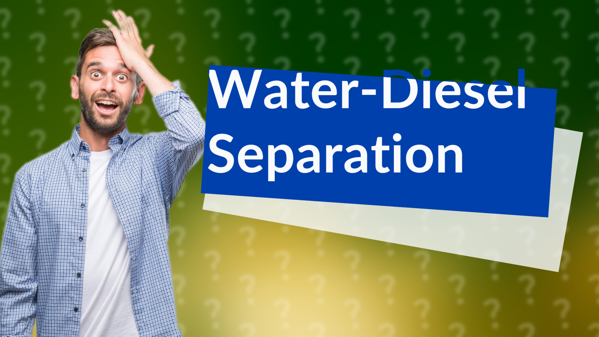 Water-Diesel Separation