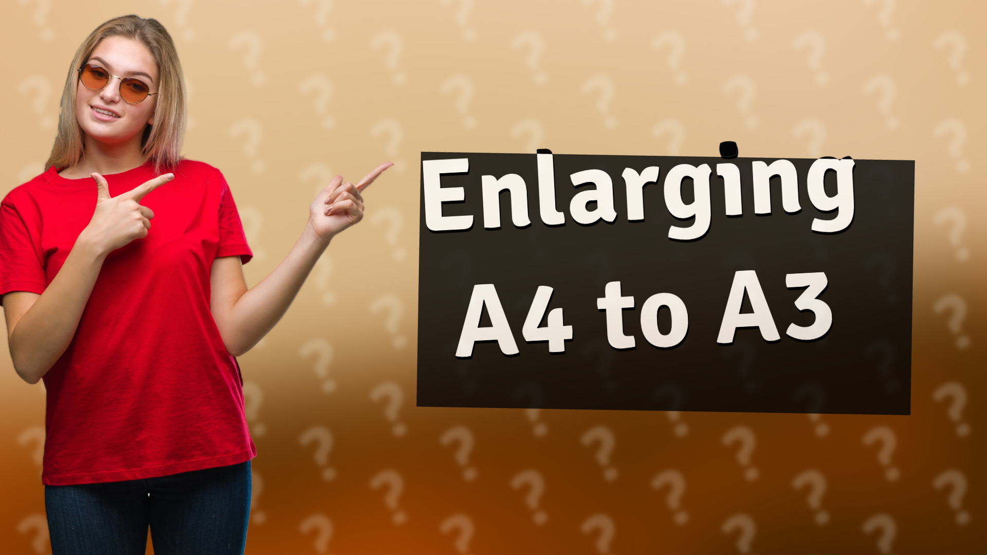 Enlarging A4 to A3