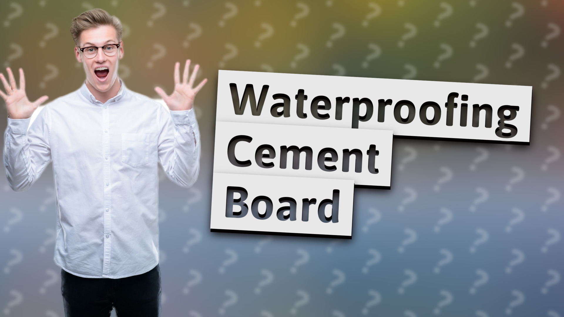 Waterproofing Cement Board