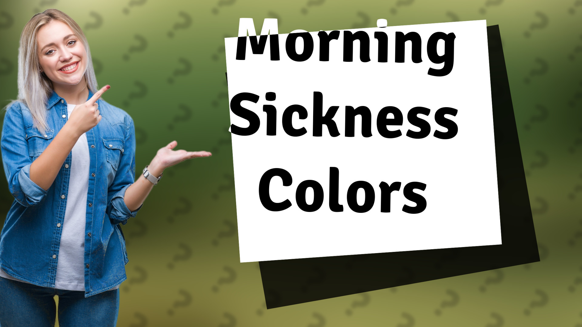 Morning Sickness Colors