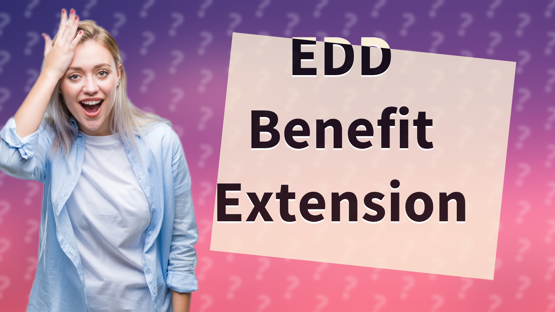 EDD Benefit Extension