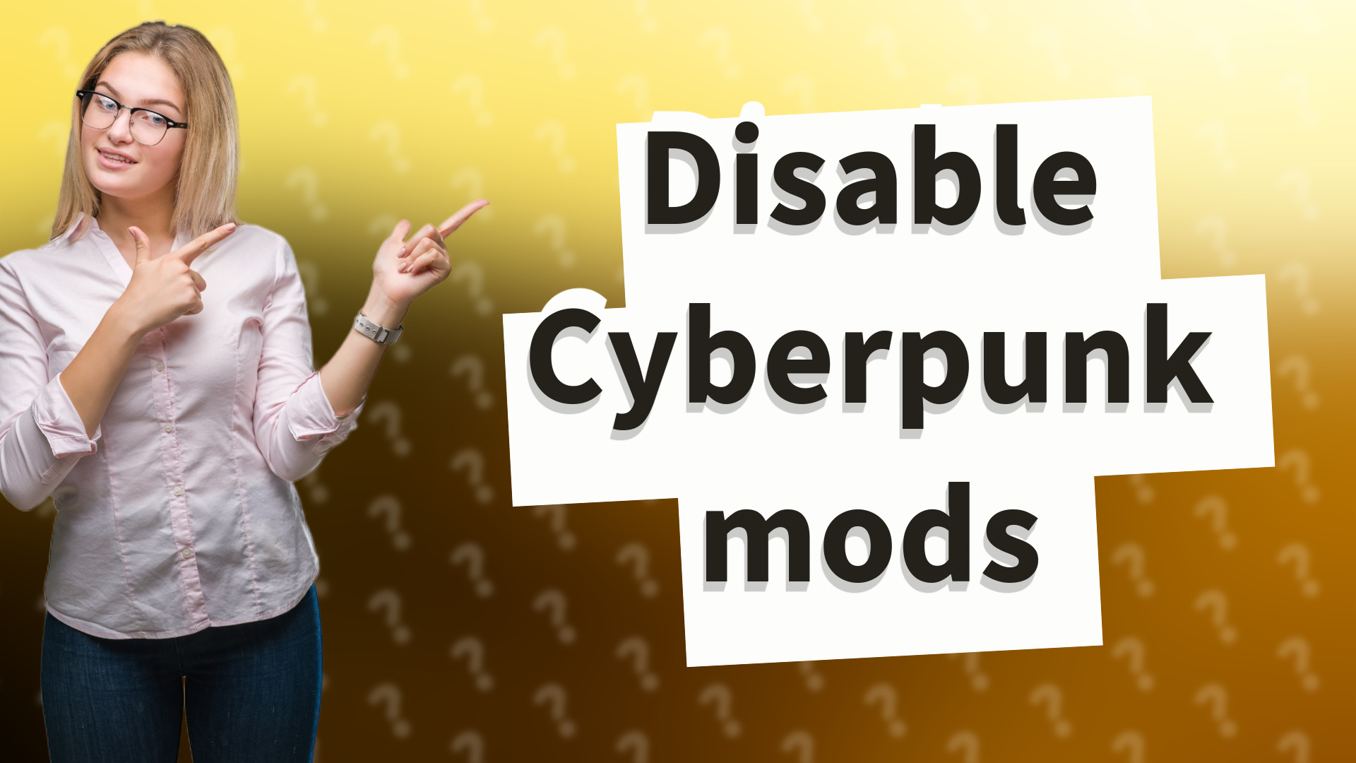 Disable Cyberpunk mods