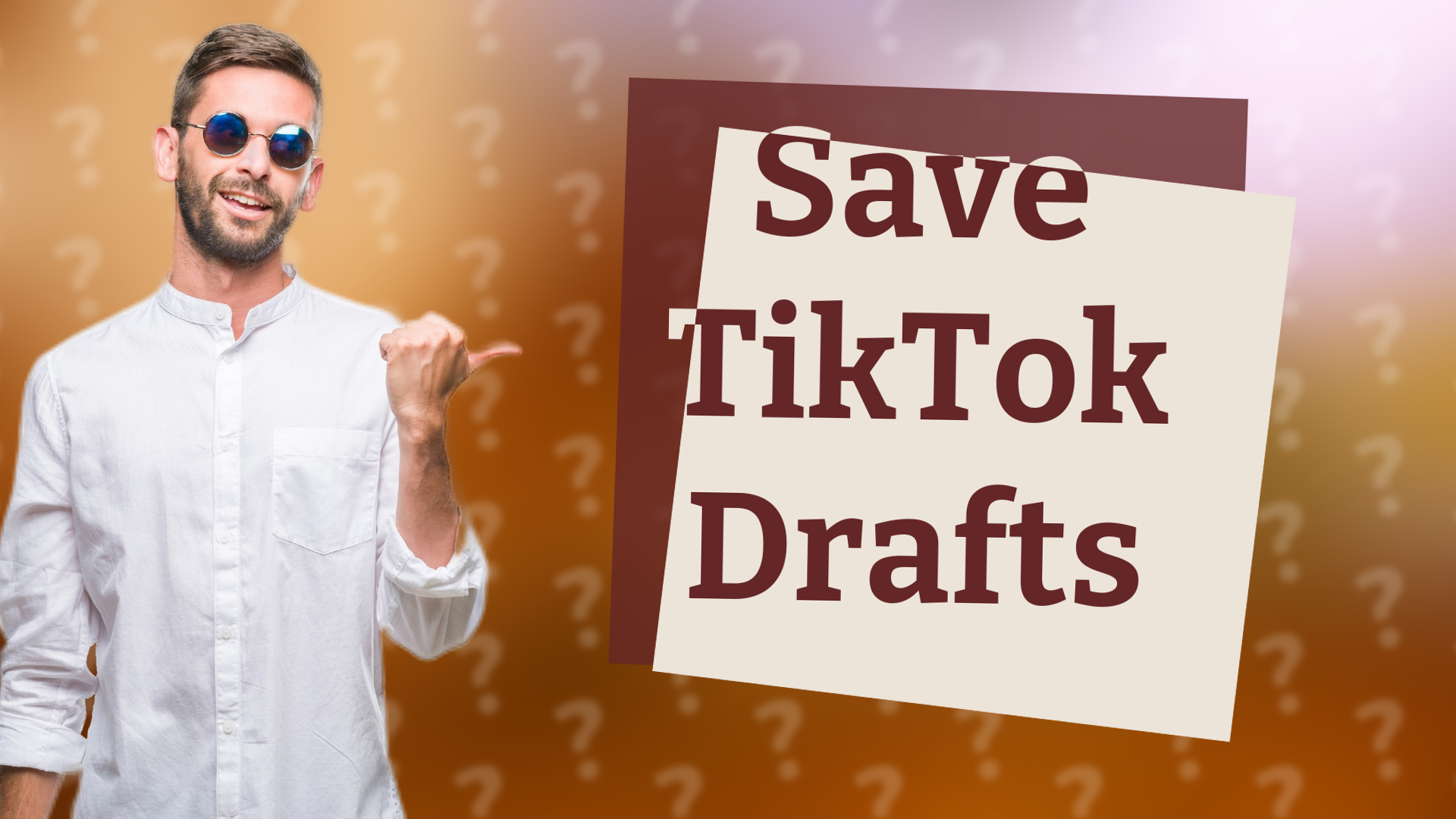 Save TikTok Drafts