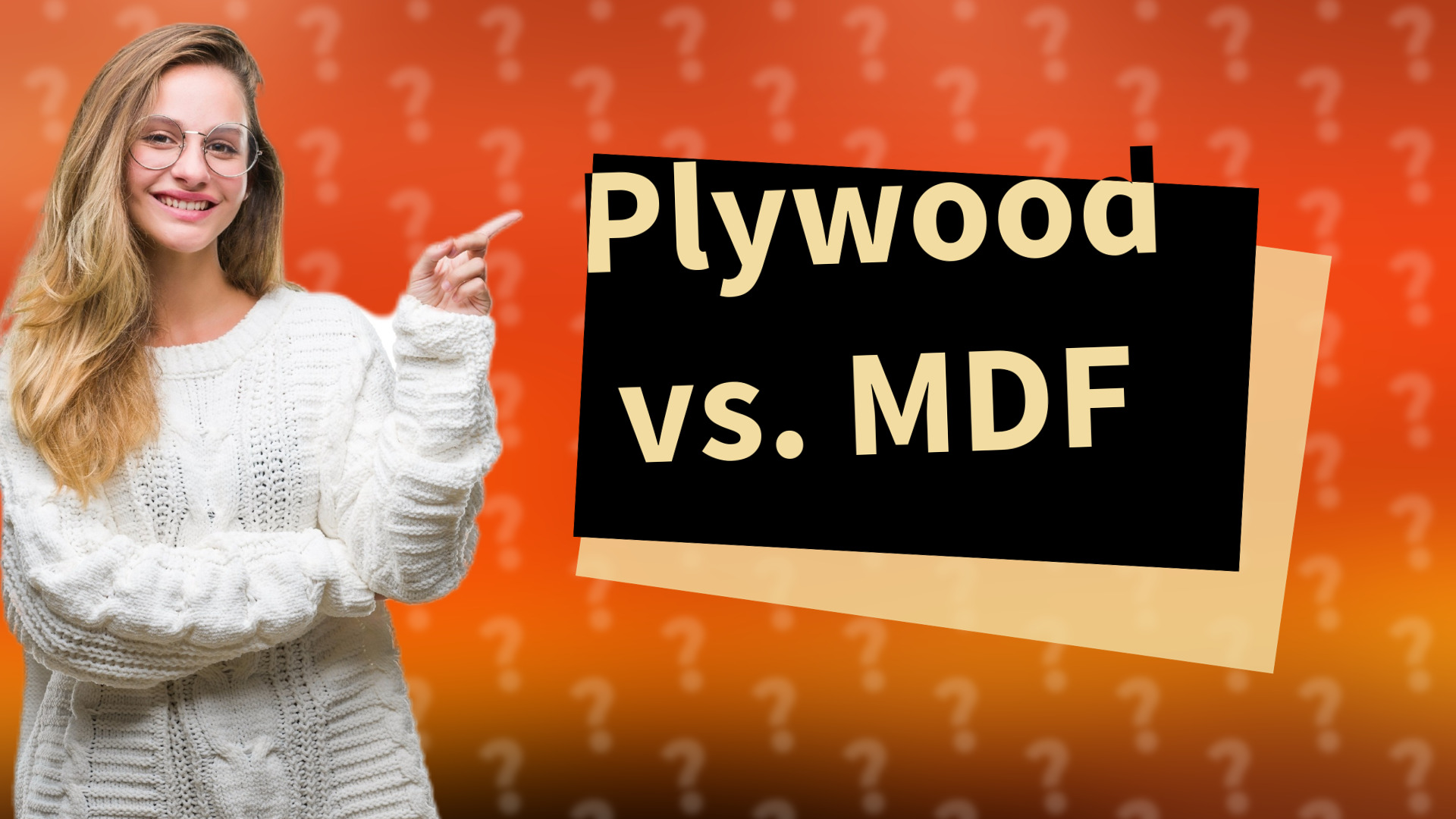 Plywood vs. MDF