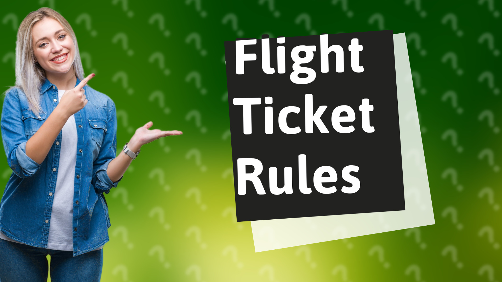 Flight Ticket Rules