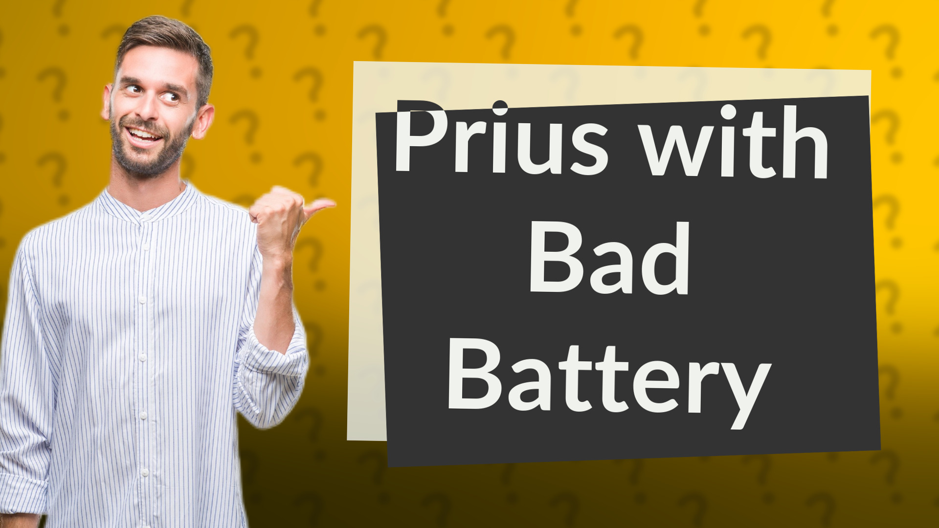 Prius with Bad Battery