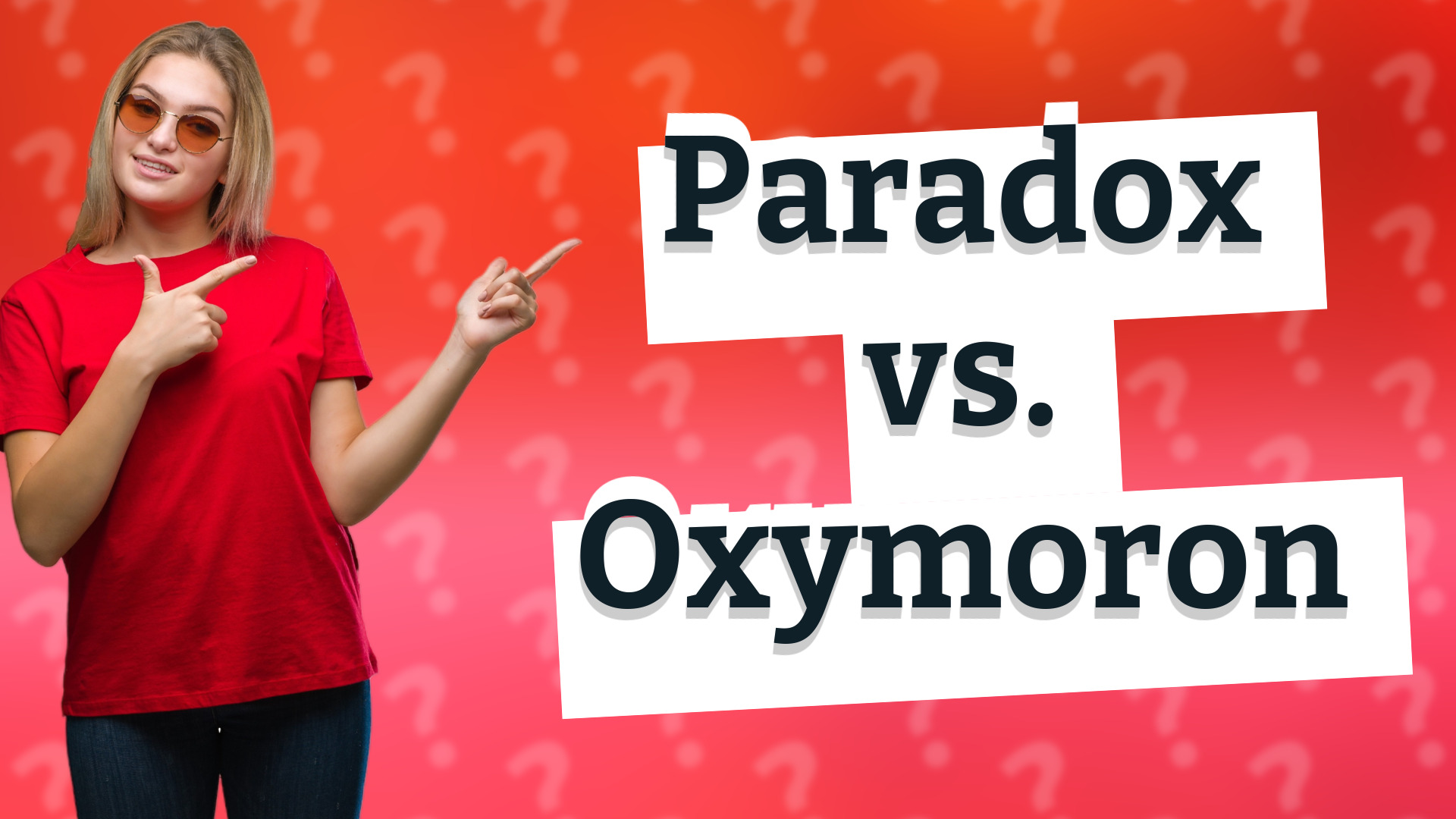 Paradox vs. Oxymoron