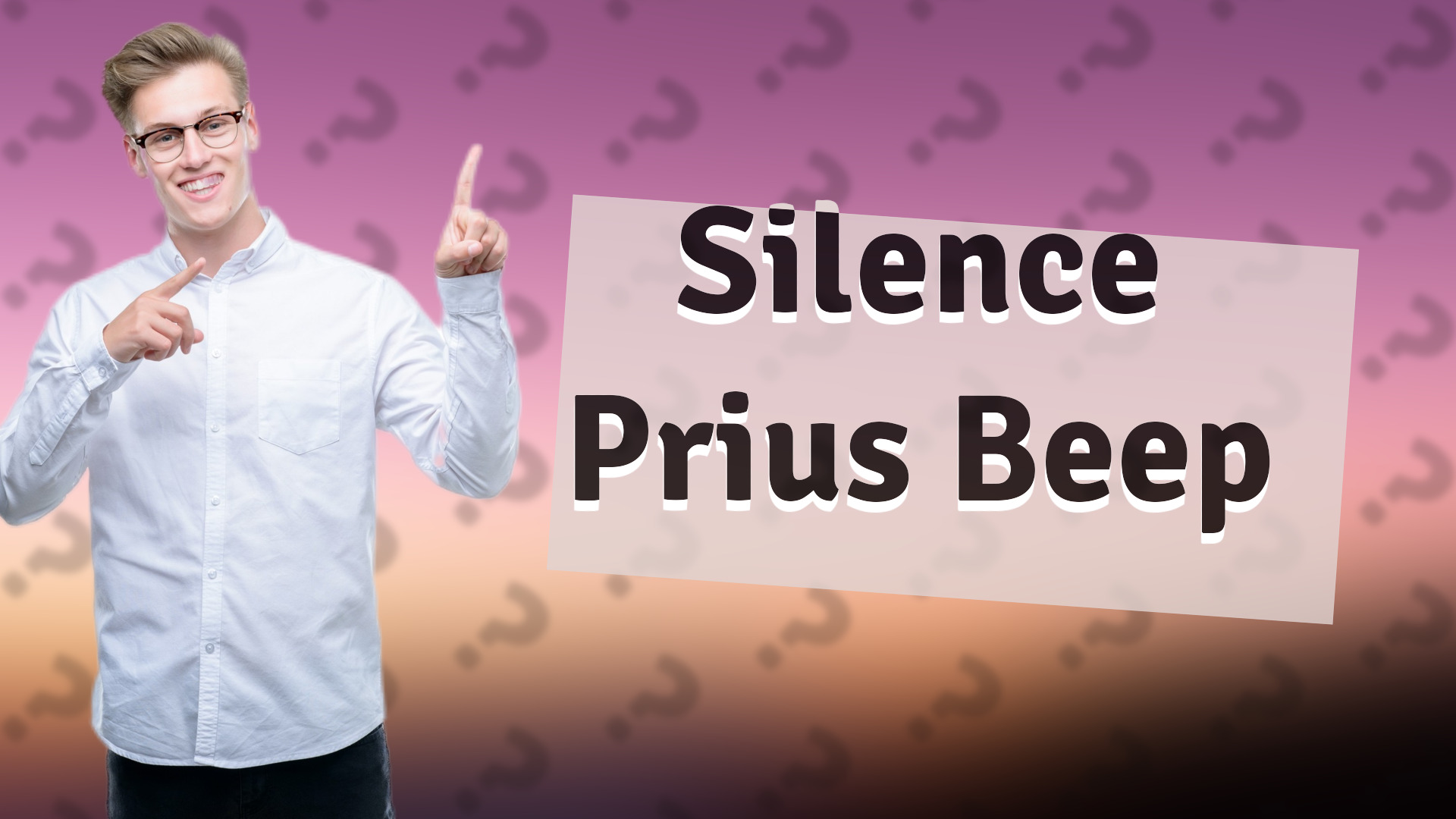 Silence Prius Beep