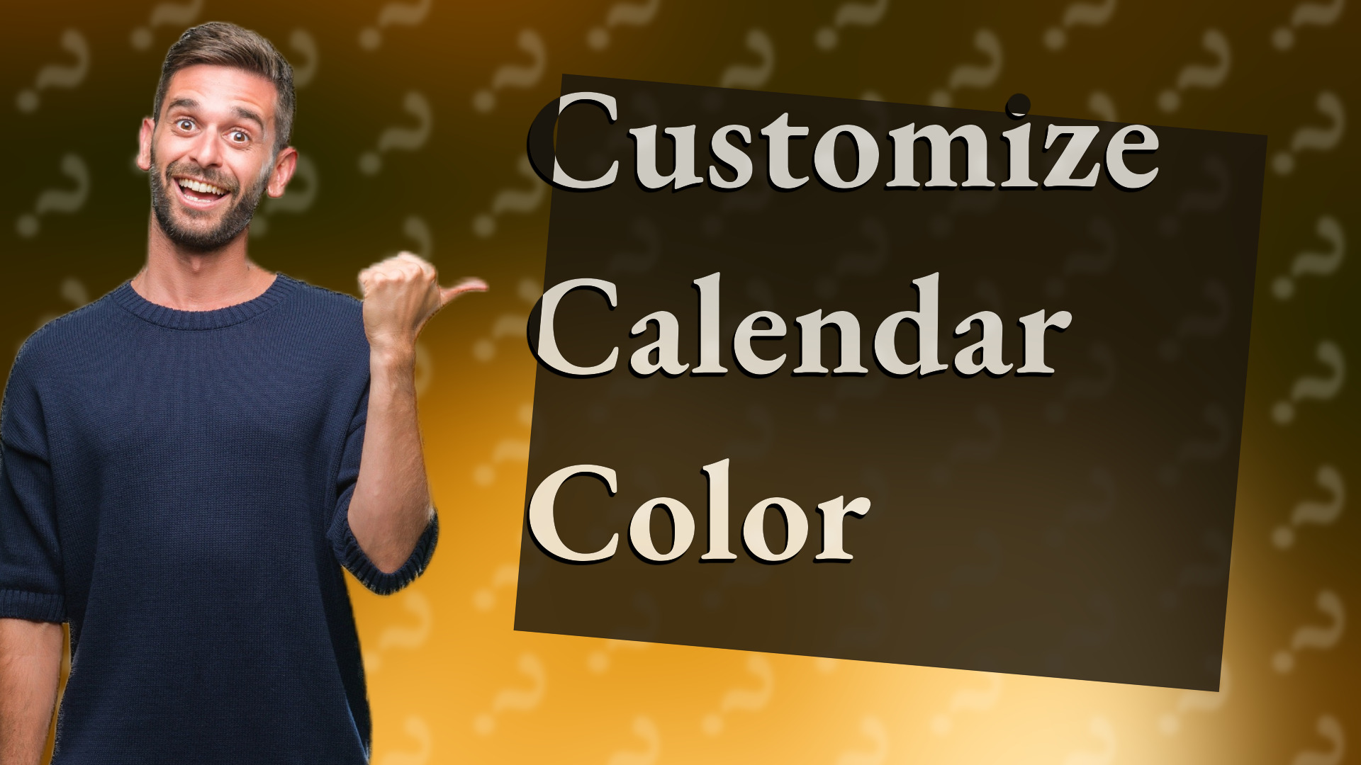 Customize Calendar Color